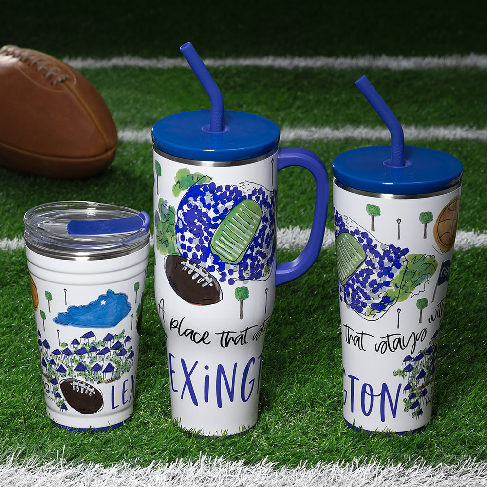 40oz Saturdays in Lexington Mega Mug - Large Insulated Coffee Cup for Home, Office & Travel - Perfect for Hot & Cold Beverages