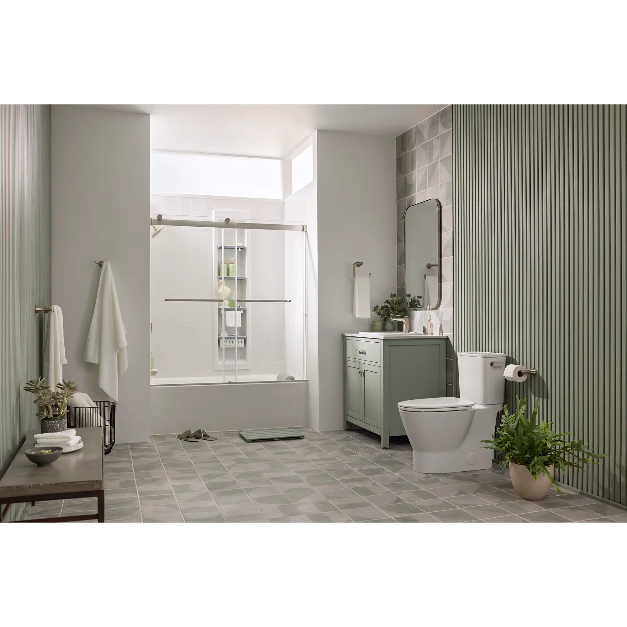 Aspirations Single Handle Bathroom Faucet - 1.2 GPM Water-Saving Design with Lever Handle - Perfect for Modern Vanities & Small Bathrooms