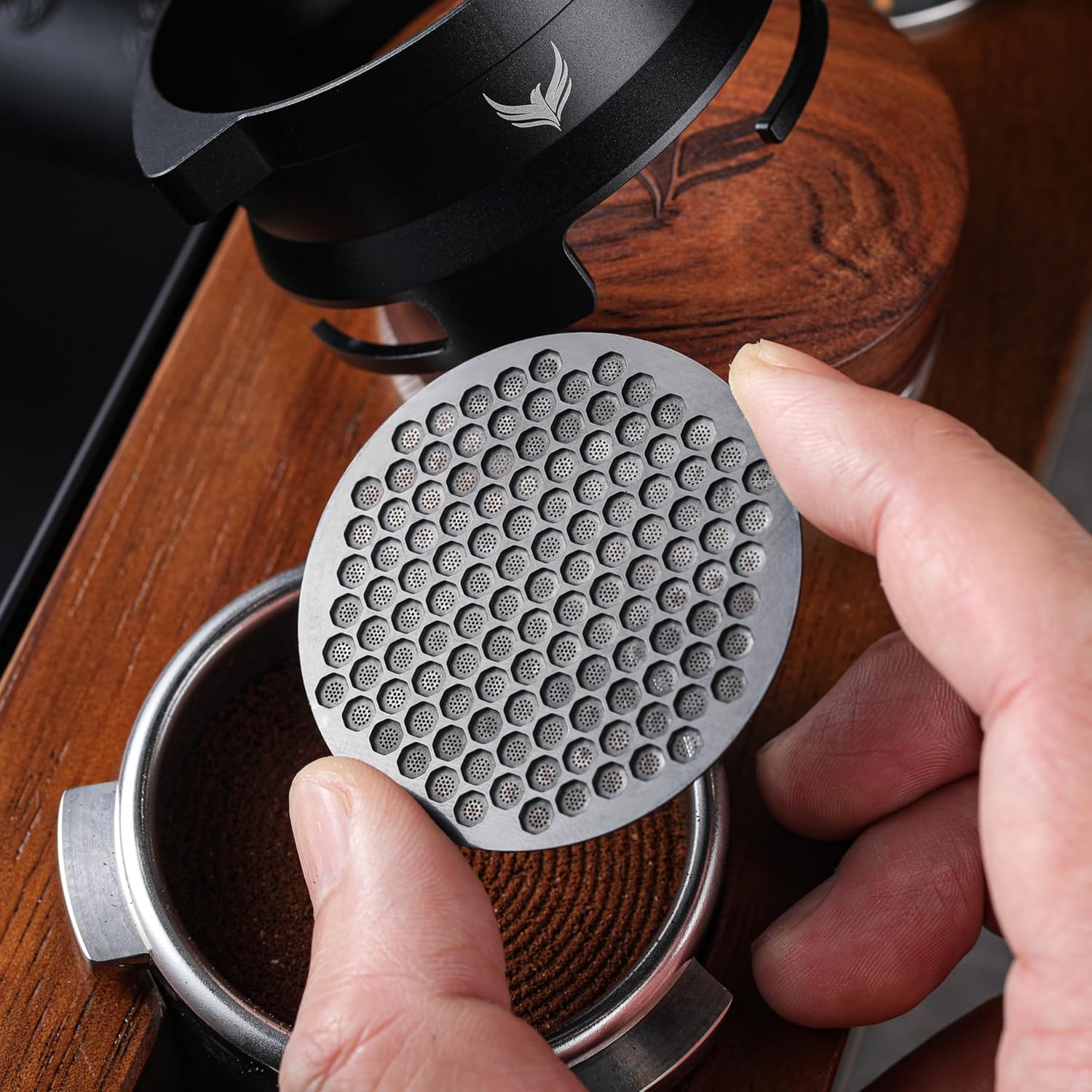 54mm Dosing Funnel & Espresso Puck Screen Kit - Compatible with Breville Espresso Machines | Perfect for Barista-Grade Coffee Dosing & Tamping | Ideal for Home & Cafe Use
