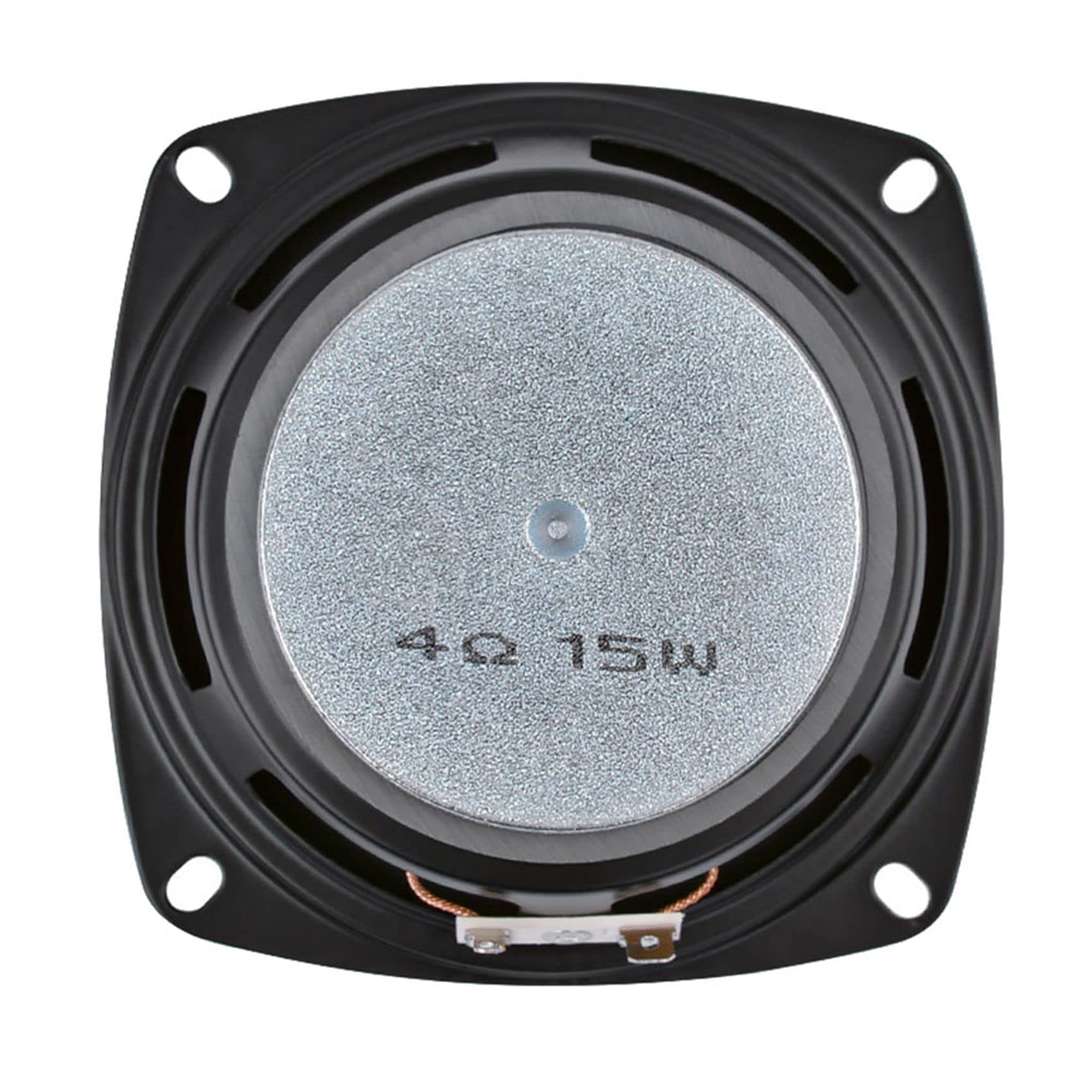 4Pc 4-Inch 15W 4 Ohm Portable Bass Speaker - DIY Professional Multimedia Subwoofer for Home Theater, Car Audio & Sound System - High-Quality Audio for Parties, Gaming & Outdoor Events