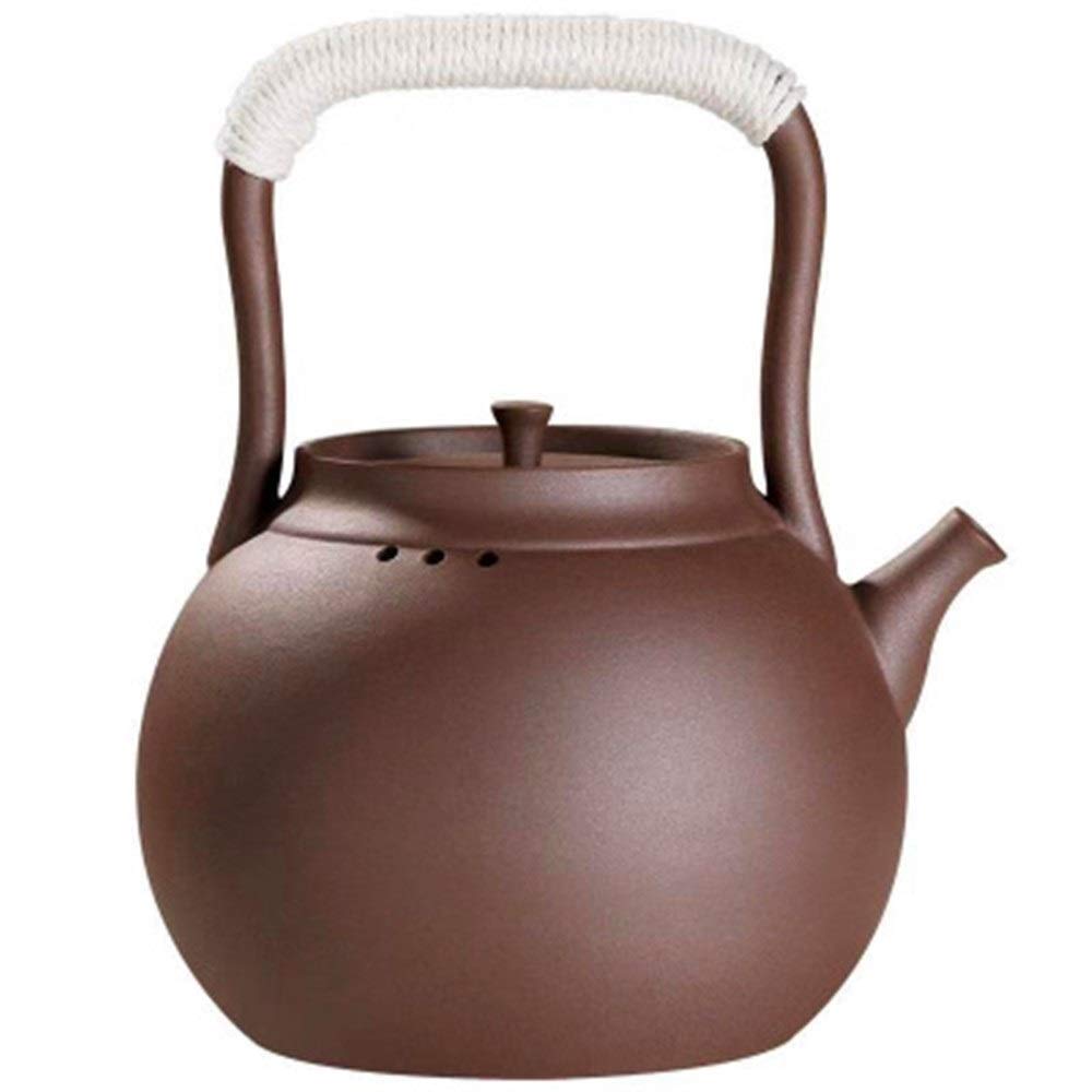 Premium Handmade Retro Teapot - High-Temperature Resistant Stovetop Kettle for Loose Leaf Tea & Tea Bags (980ml, Red) - Perfect for Home Brewing, Afternoon Tea & Gifts