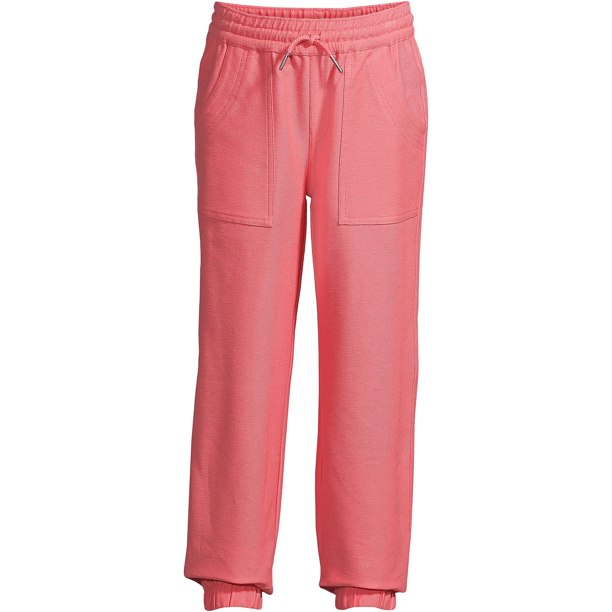Lands' End Girls' Iron Knee Pull-On Jogger Pants - Comfortable Stretch Athletic Pants for School, Play & Everyday Wear