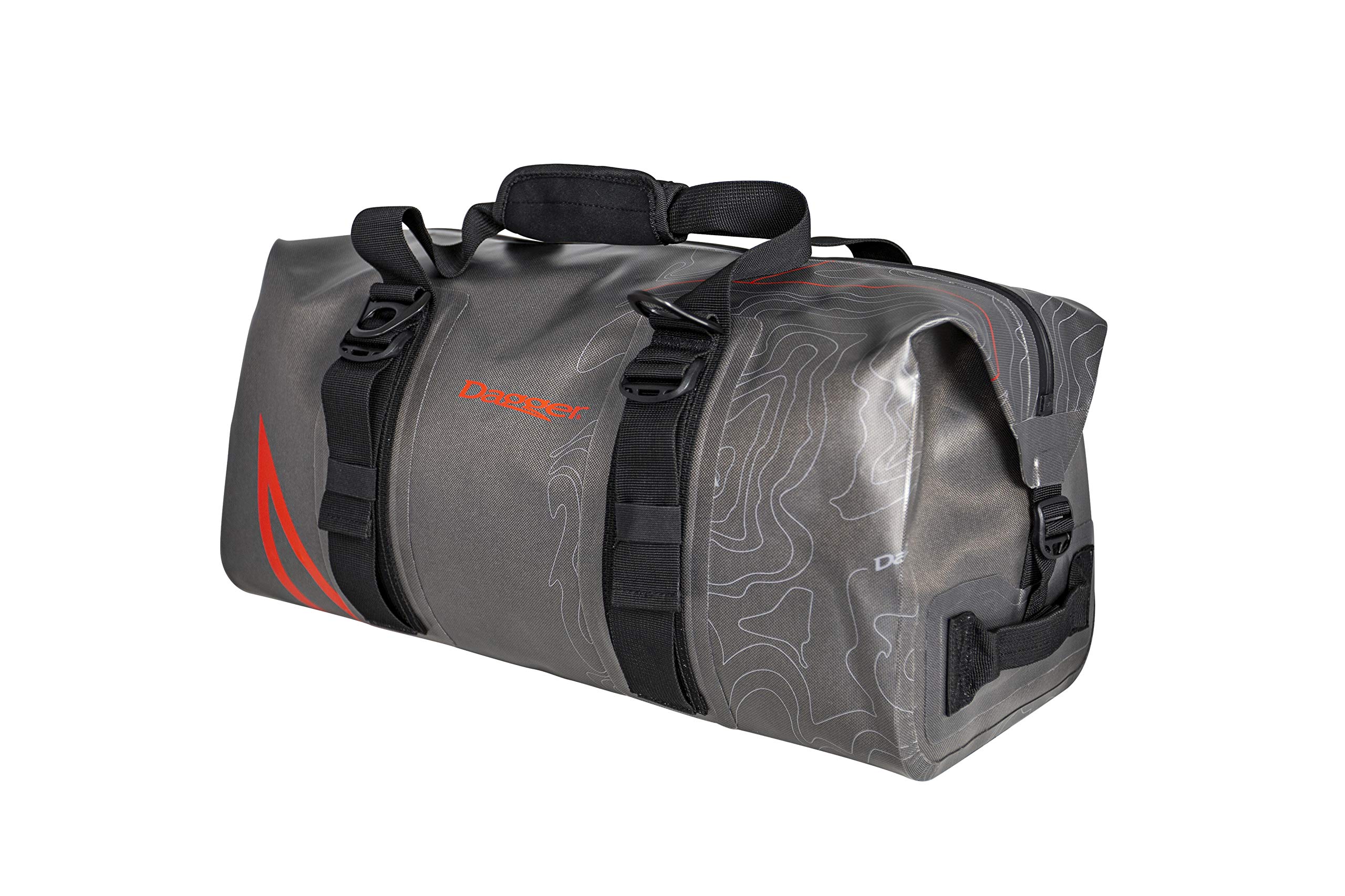Dagger On-Tap 30L Waterproof Dry Bag Duffel for Kayaking & Outdoor Adventures | Kayak Dry Bag with Waterproof Zipper, Compression Straps & Tie Down Rings | Perfect for Camping, Boating & Water Sports | Dark Gray (8090004)