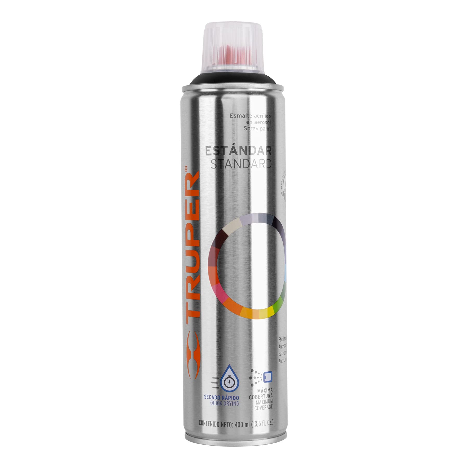 Acrylic Enamel Spray Paint - Black Satin Finish for Automotive, DIY Crafts & Home Decor Projects
