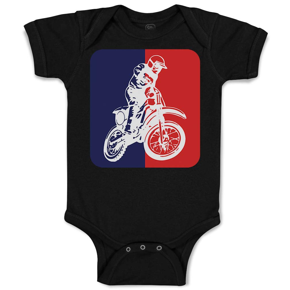 Custom Motocross Motorcycle Baby Bodysuit - 100% Cotton Funny Infant Onesie for Boys & Girls - Perfect for Races, Bike Shows & Motorcycle-Themed Parties