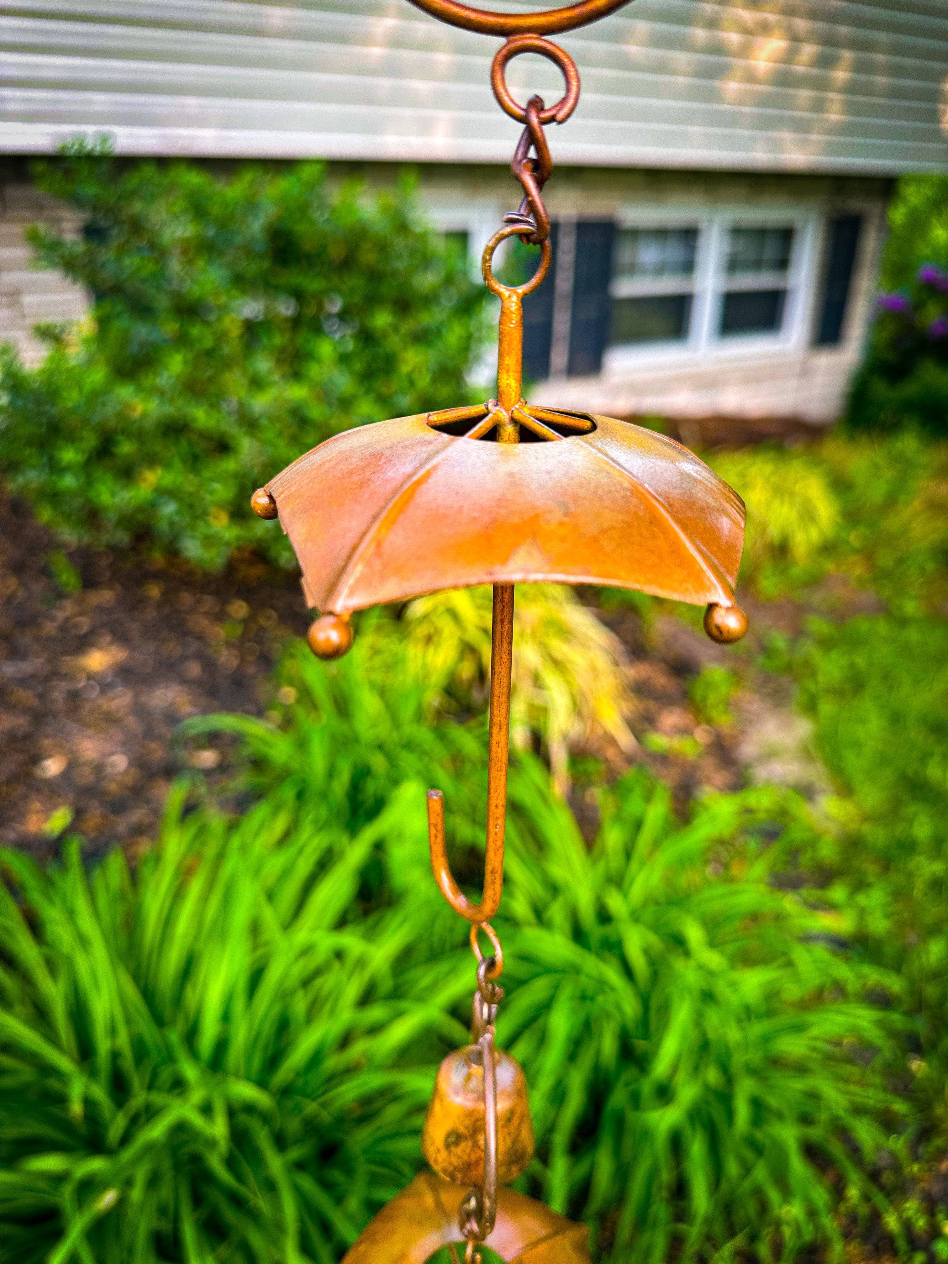 Stylish Windproof Umbrella with Decorative Bells - Perfect for Rainy Days, Outdoor Weddings & Photo Shoots