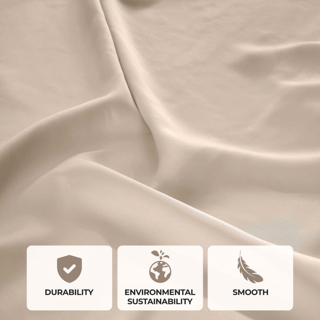 400 Thread Count Modal Beechwood Bed Sheet Set - Ultra Soft, Breathable & Deep Pocket Fitted - Perfect for Luxury Bedding & Comfortable Sleep