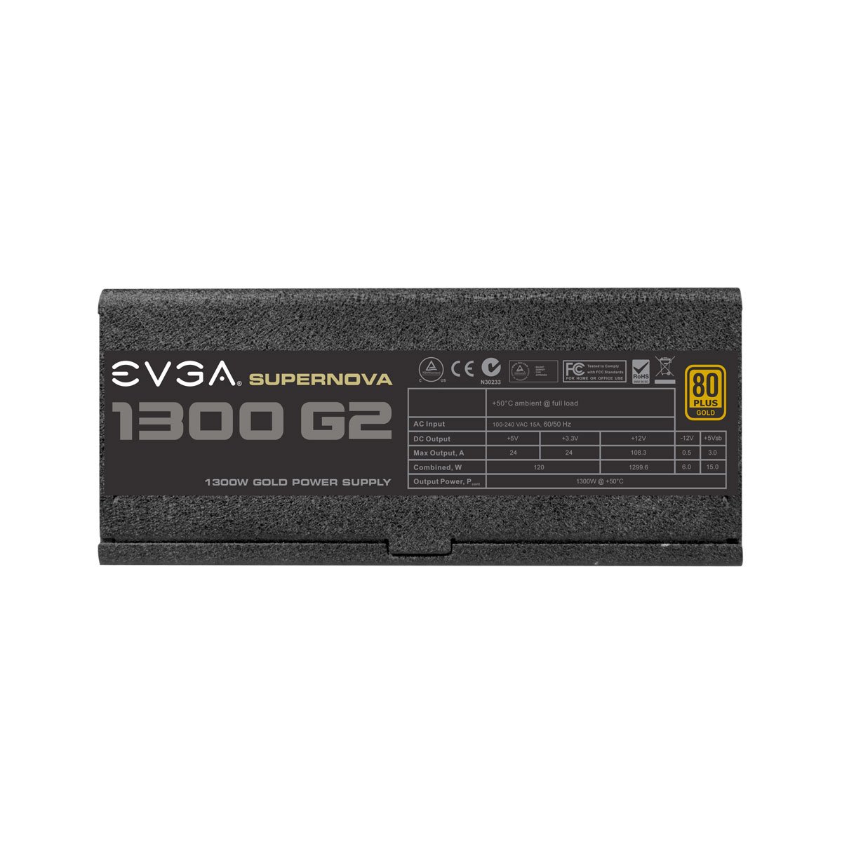 EVGA SuperNOVA 1300 G2 80+ Gold Certified 1300W Fully Modular Power Supply with 10 Year Warranty & Power On Self Tester - High Performance PSU for Gaming PCs, Workstations, and Crypto Mining Rigs