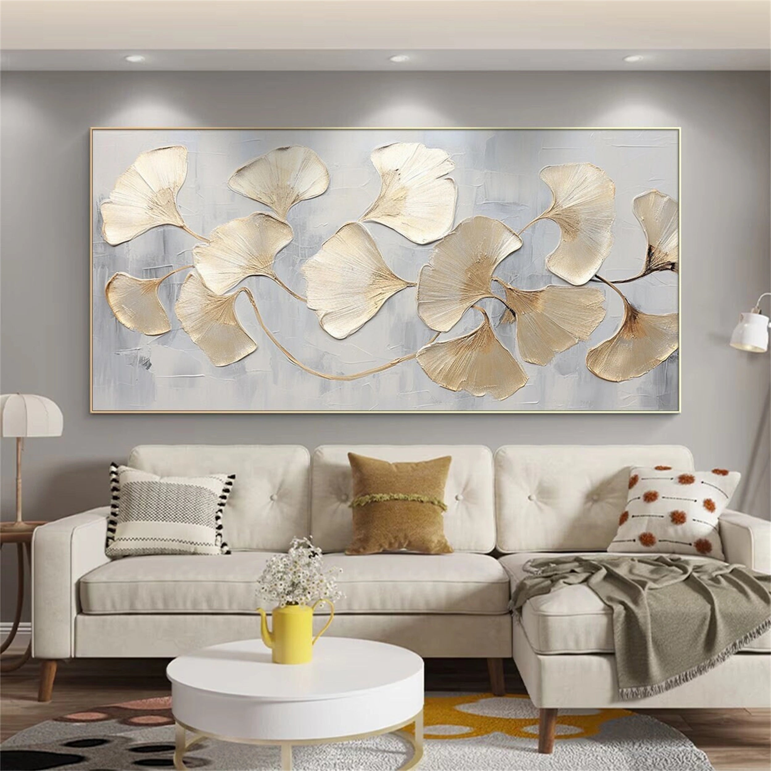 Stretched Frameless Canvas for Flower and Tree Painting #FT035 - Perfect for Home Decor, Office Wall Art, and Gift Giving