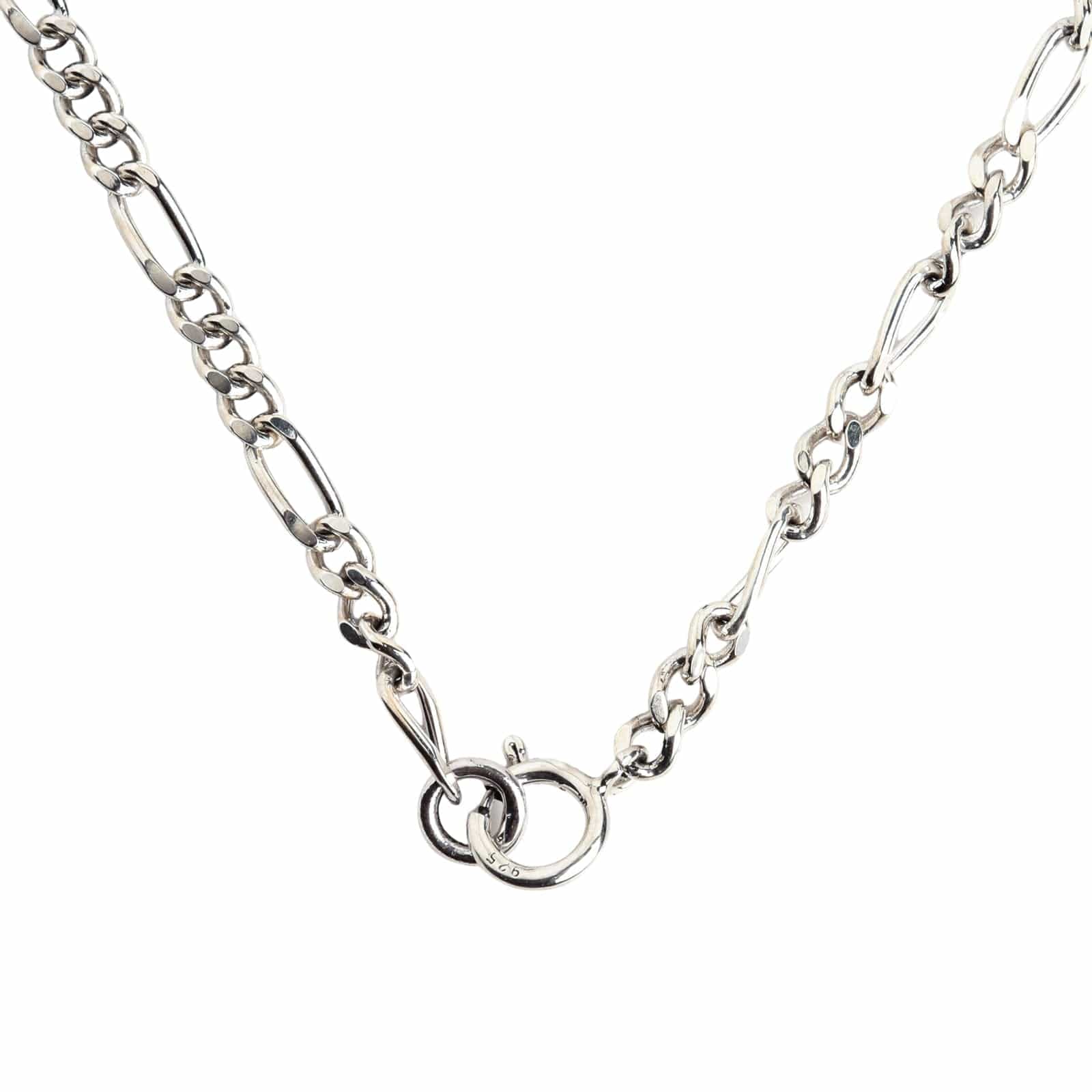 2mm Sterling Silver Figaro Link Chain Necklace for Women - Elegant Layering Jewelry for Everyday Wear & Gifts