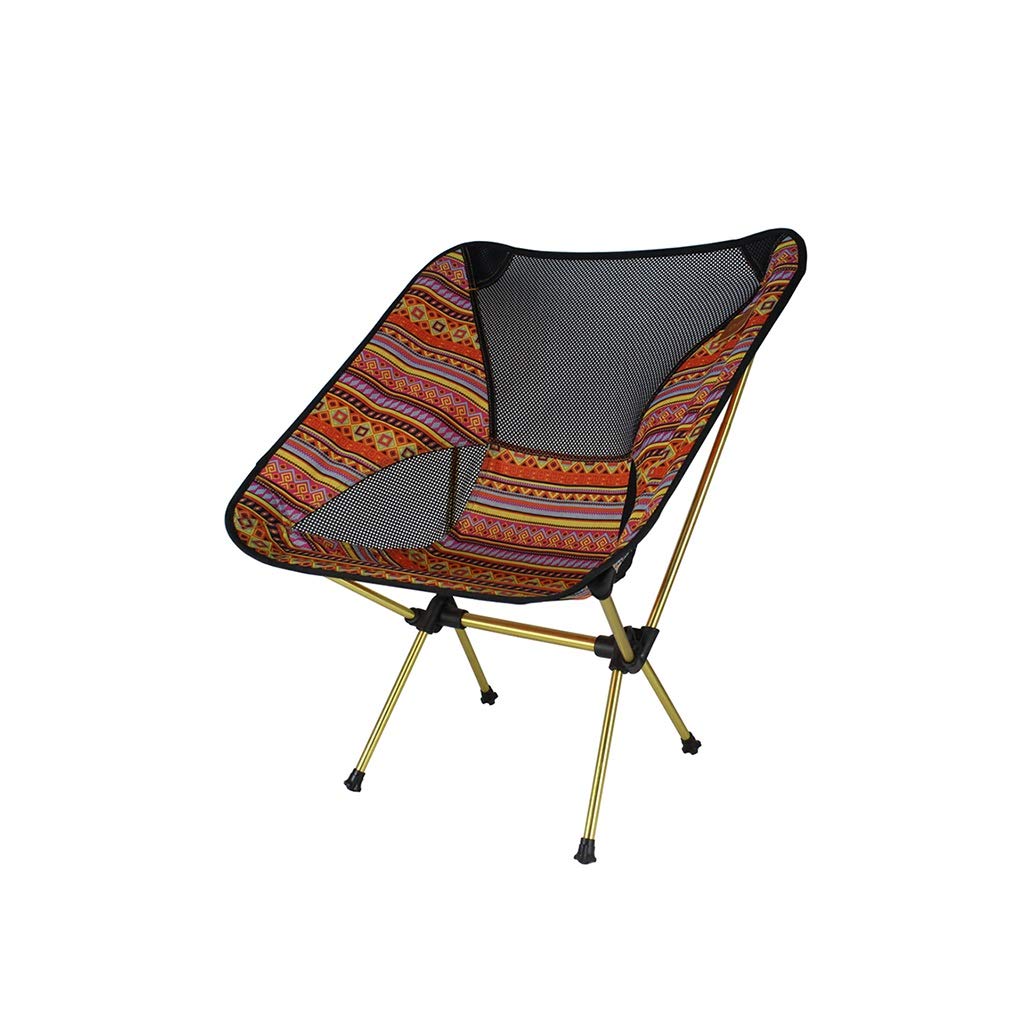 Portable Lightweight Folding Camp Chair with Mesh Back - Outdoor Quad Chair for Camping, Backpacking, Hiking, Picnics & Lawn Relaxation (Color: 2) - Perfect for Patio, Beach, Garden & Backyard Use