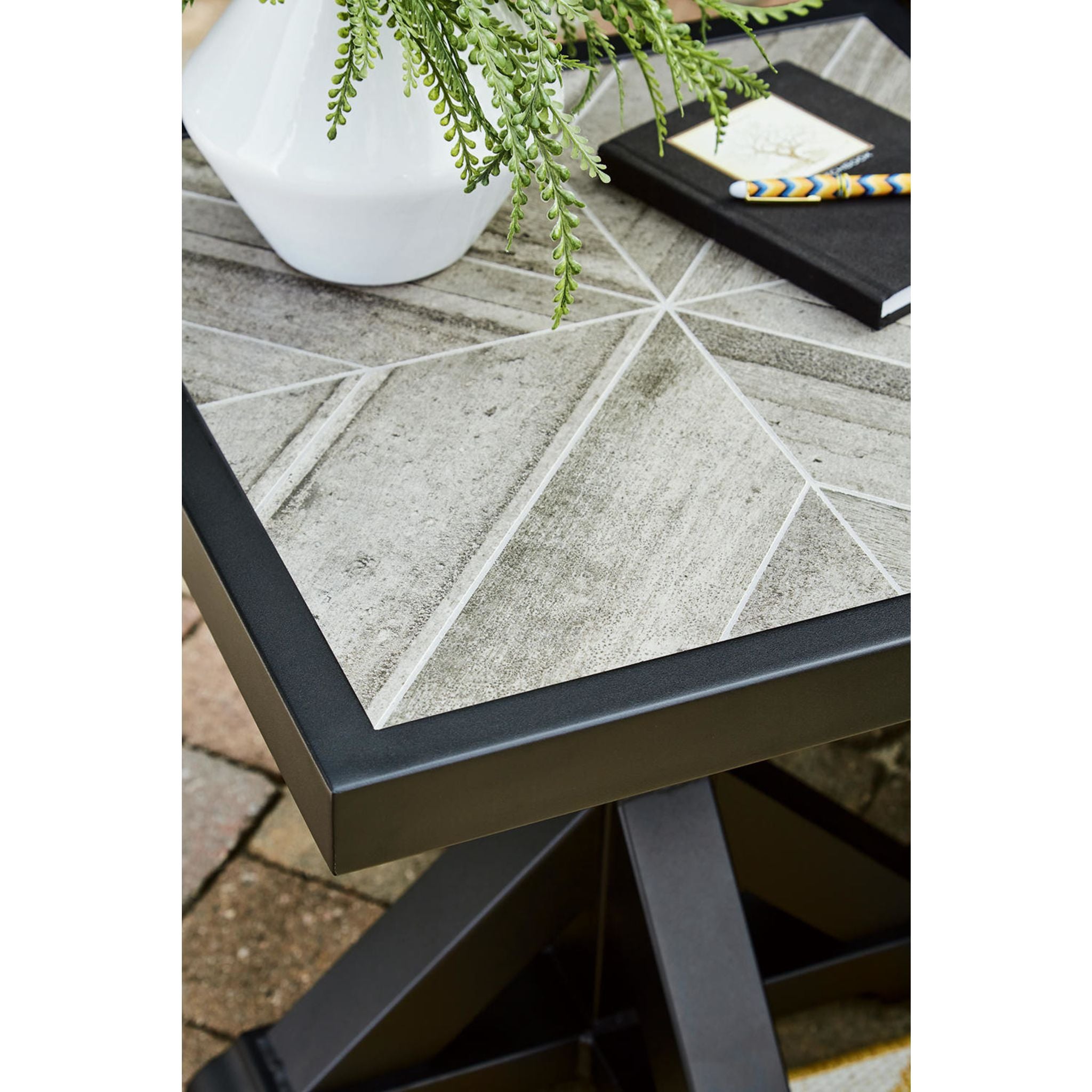 Beachcroft Outdoor End Table - Weather-Resistant Patio Side Table for Pool, Garden & Deck - Perfect for Drinks, Books & Decor