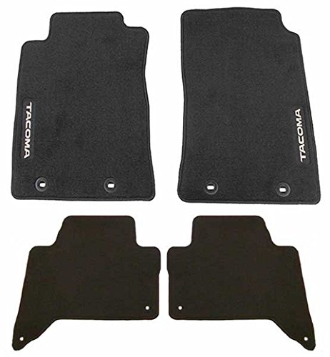 Toyota Genuine PT206-35152-20 All-Weather Black Car Floor Mats - Perfect for Camry, Corolla & RAV4 - Durable Protection Against Dirt, Mud & Spills