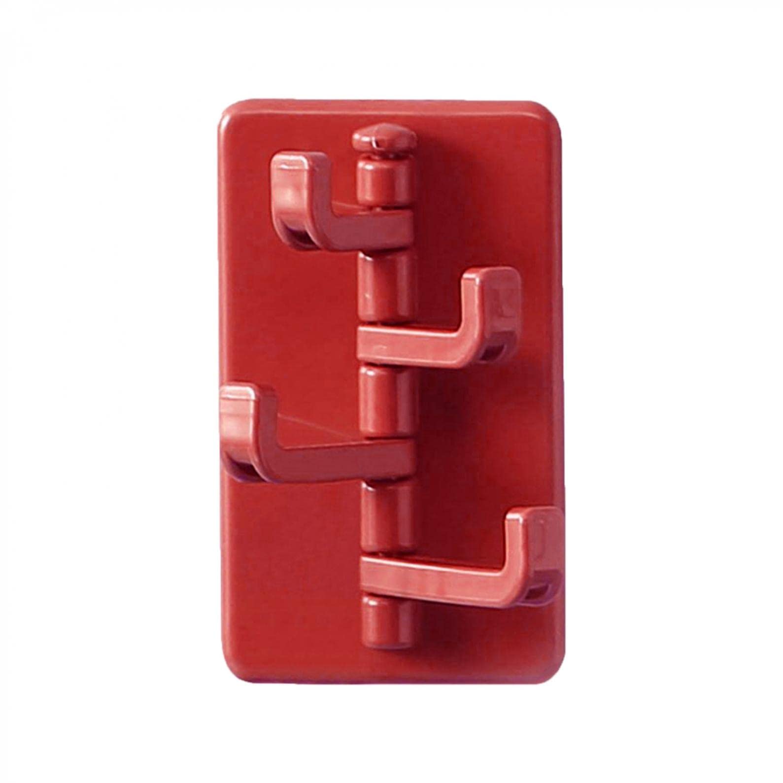 Multifunctional Wall Hook Rack - 4 Swivel Hooks with Strong Adhesive for Home Organization | Creative Space-Saving Solution for Kitchen, Bathroom, Bedroom & Office