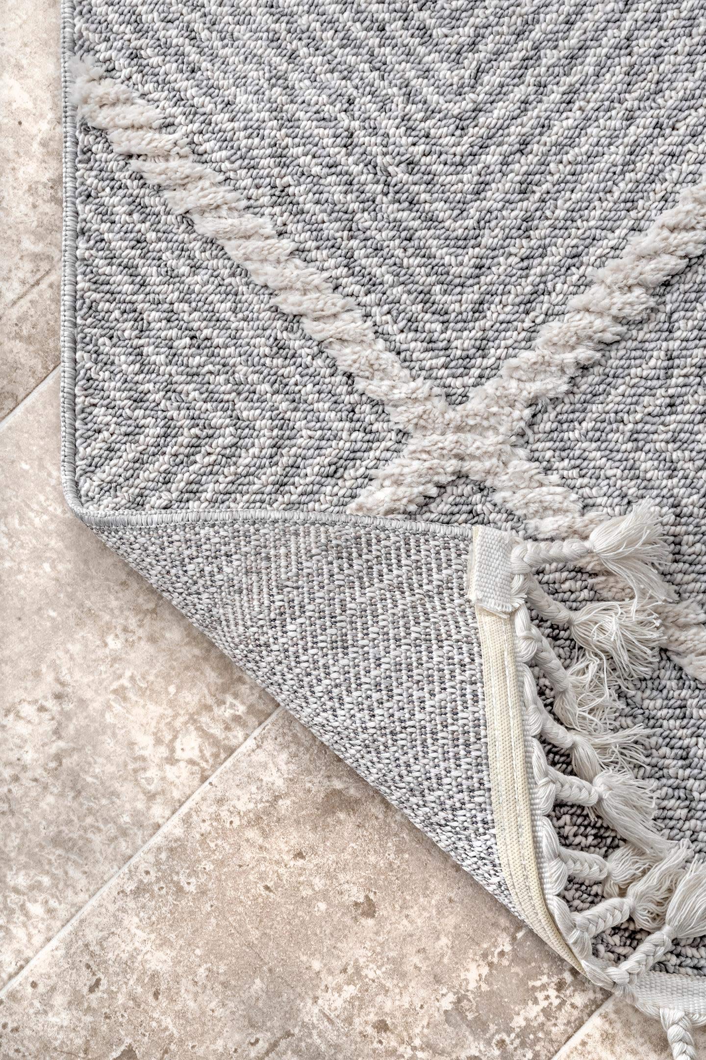 nuLOOM Diamond Deyton 5x8 Grey Area Rug - Soft Modern Geometric Design for Living Room, Bedroom & Office Decor