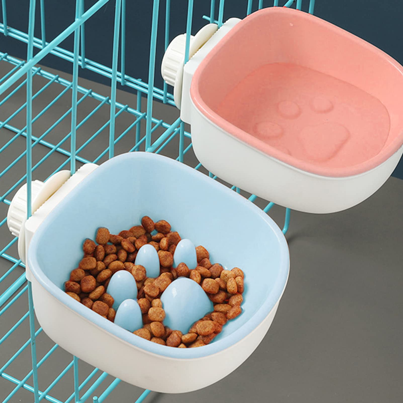 Balacoo 2-Pack Slow Feeder Dog Bowls - Non-Slip Ceramic Pet Food Dish with Lick Pad, Puppy Feeding Bowl for Small & Large Dogs | Perfect for Fast Eaters, Mealtime Enrichment & Cage Use