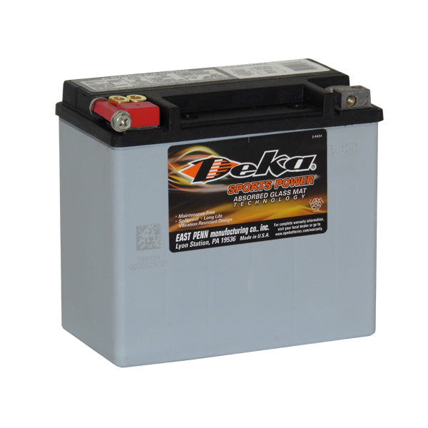 Deka ETX16 Motorcycle Battery - High Performance AGM Power for Harley, Honda, Kawasaki & More - Perfect for Touring, Cruising & Off-Road Adventures