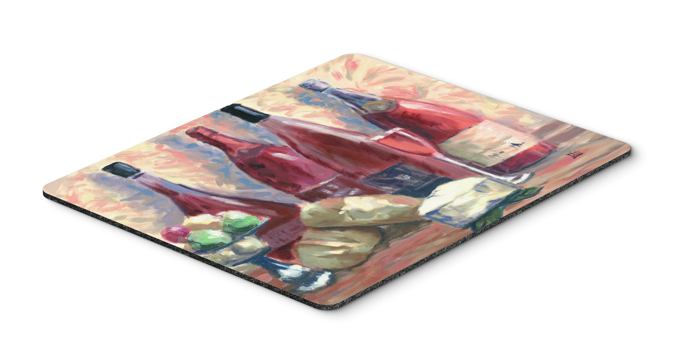 David Smith Wine and Cheese Mouse Pad - Large Washable Mouse Mat for Home Office, Gaming, and Work | Non-Slip Desk Pad for Computers & Laptops | Perfect for Wine Tasting & Cheese Pairing Events