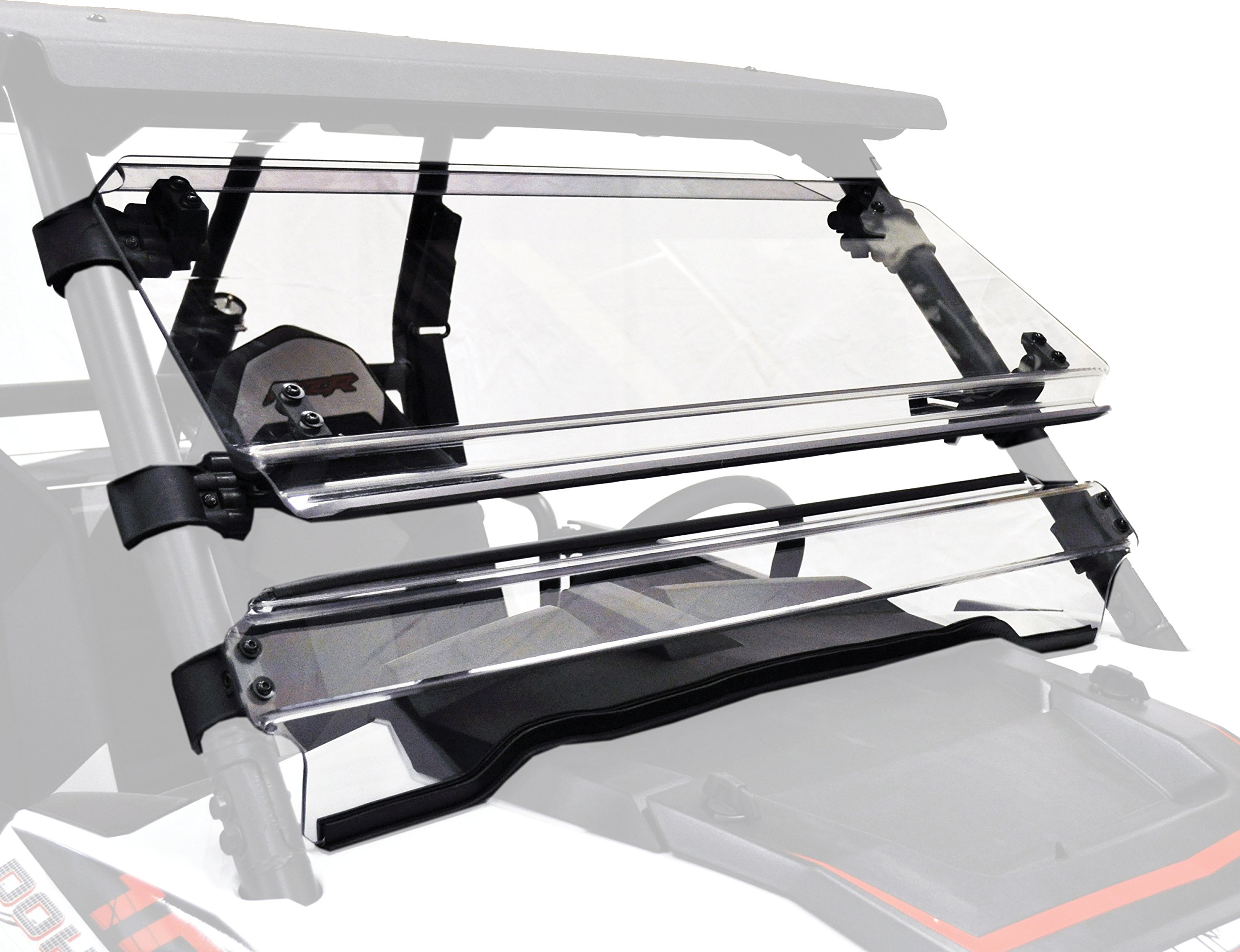 Kolpin UTV Windshield - Clear Polycarbonate for UTV & ATV Protection (Model 2738) | Durable & Scratch-Resistant for Off-Road Adventures & Farm Use