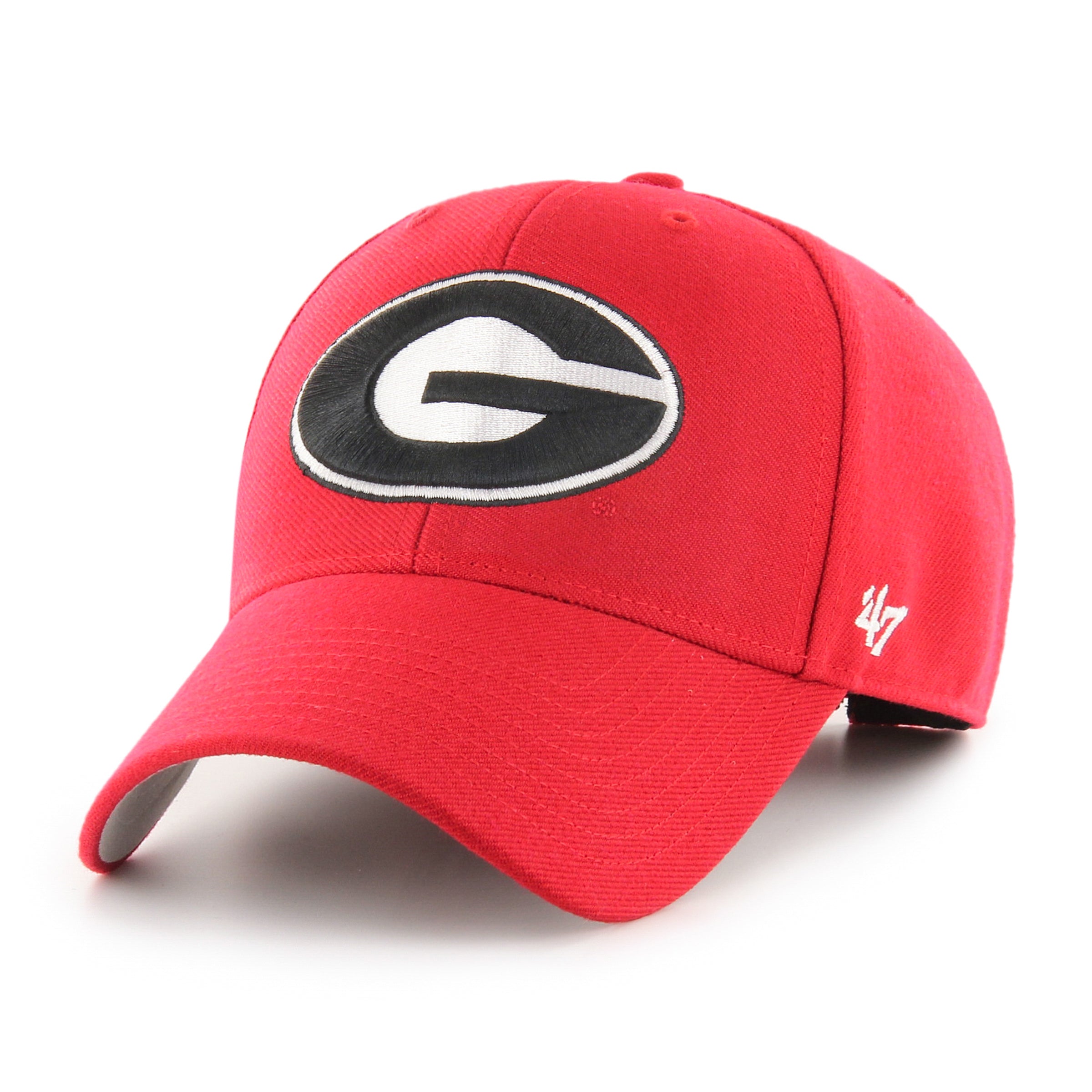 47 Brand Georgia Bulldogs MVP Adjustable Baseball Cap - Red | NCAA Fan Gear for Men & Women | Perfect for Game Day, Tailgating & Outdoor Activities