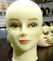 Raaya Female Head Mannequin Display - Stylish Wig & Eyewear Stand for Salon, Retail Store, and Photography (1 Piece) - Perfect for Wig Styling, Sunglasses Display, and Makeup Practice