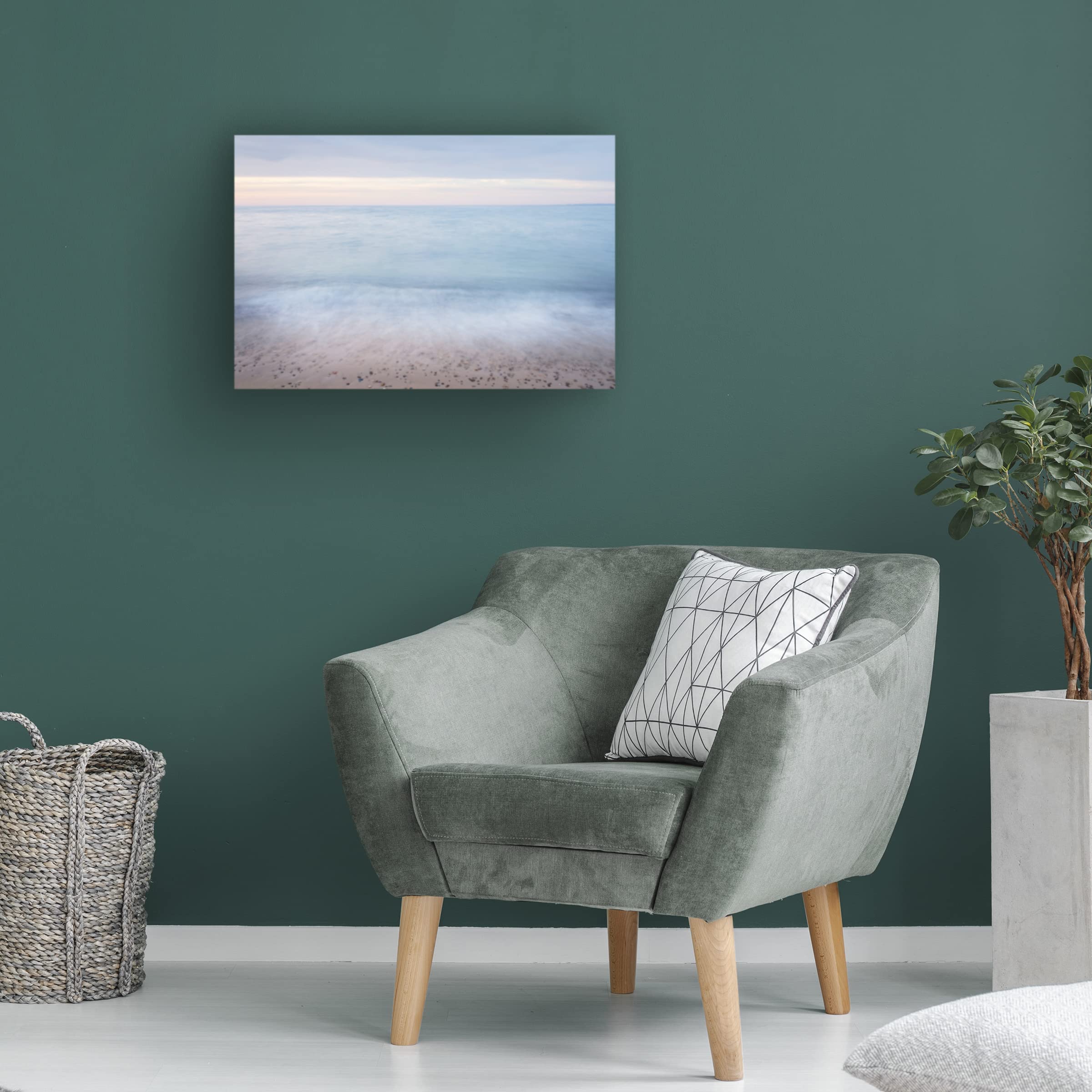 Alan Majchrowicz Lake Superior Beach II Canvas Wall Art Print - Stretched Framed Ready to Hang - Perfect for Living Room, Bedroom & Office Decor