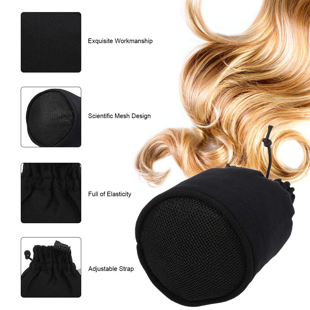 Professional Hair Dryer Diffuser Cover & Storage Bag - Blow Dryer Accessory Organizer for Curly Hair Styling Tools - Perfect for Salon, Travel & Home Use
