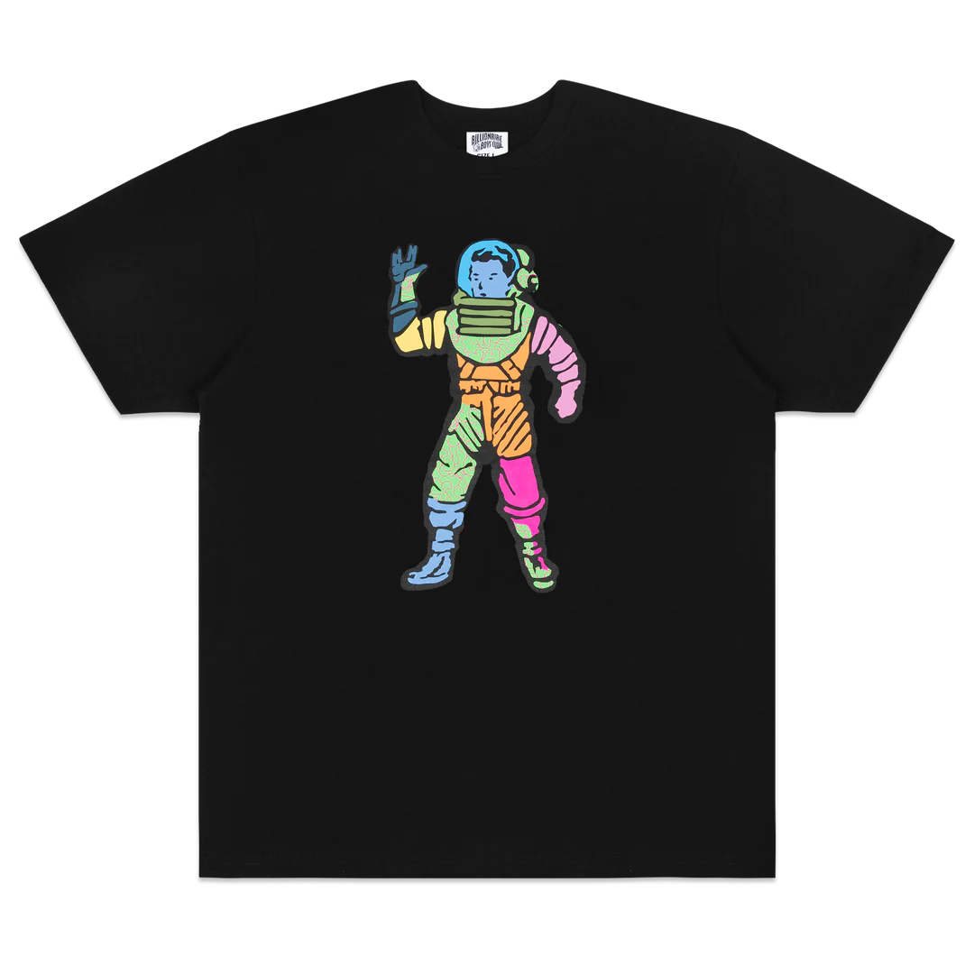 Astro Graphic T-Shirt for Men - Black Cotton Tee for Casual Wear & Street Style | Space-Themed Shirt for Everyday Outfits