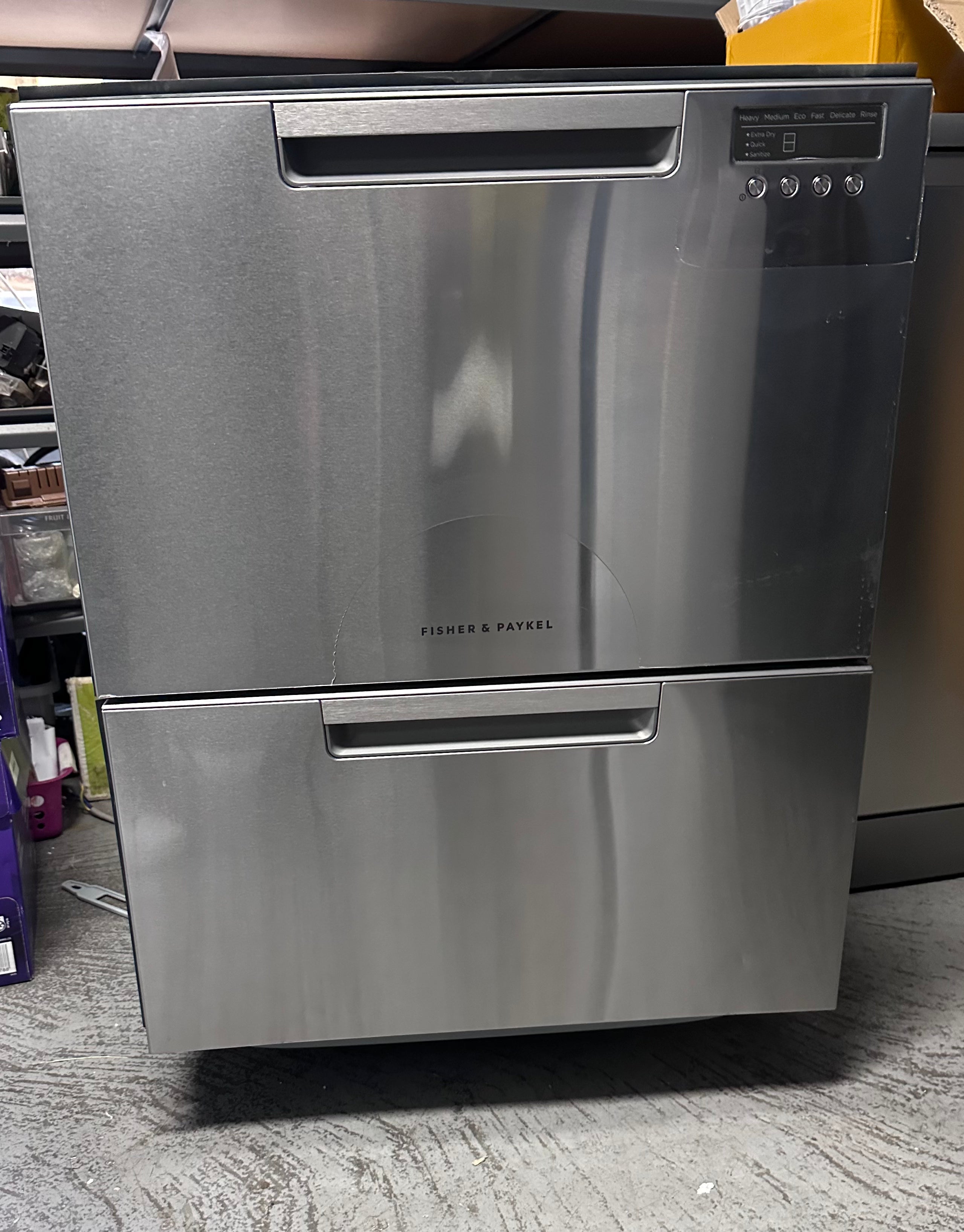 Fisher & Paykel Series 7 Contemporary 24-inch Double DishDrawer Dishwasher in Stainless Steel - Energy Star Certified for Large Families | Perfect for Open-Concept Kitchens & Entertaining