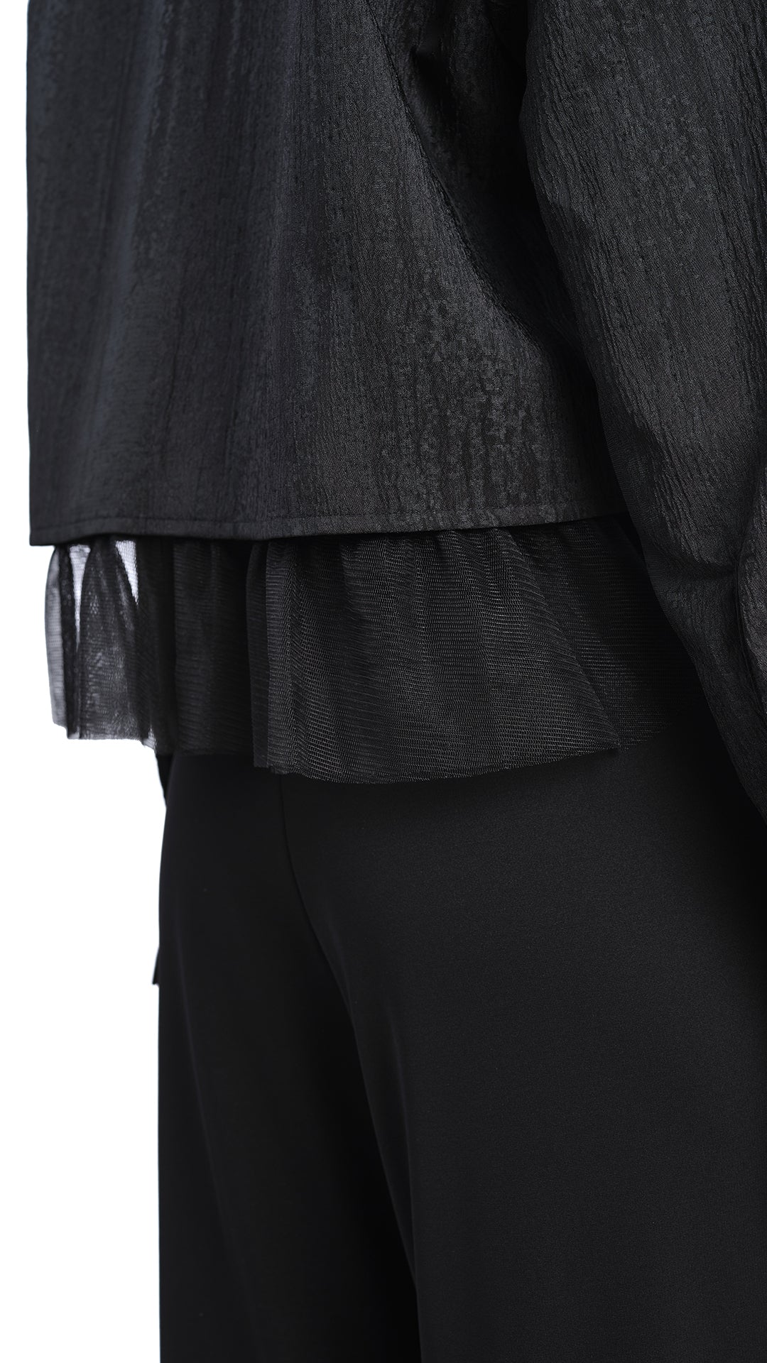 Stylish Mesh Trimmed Crop Shirt for Women - Trendy Summer Fashion Top - Perfect for Casual Outings, Beach Vacations & Music Festivals