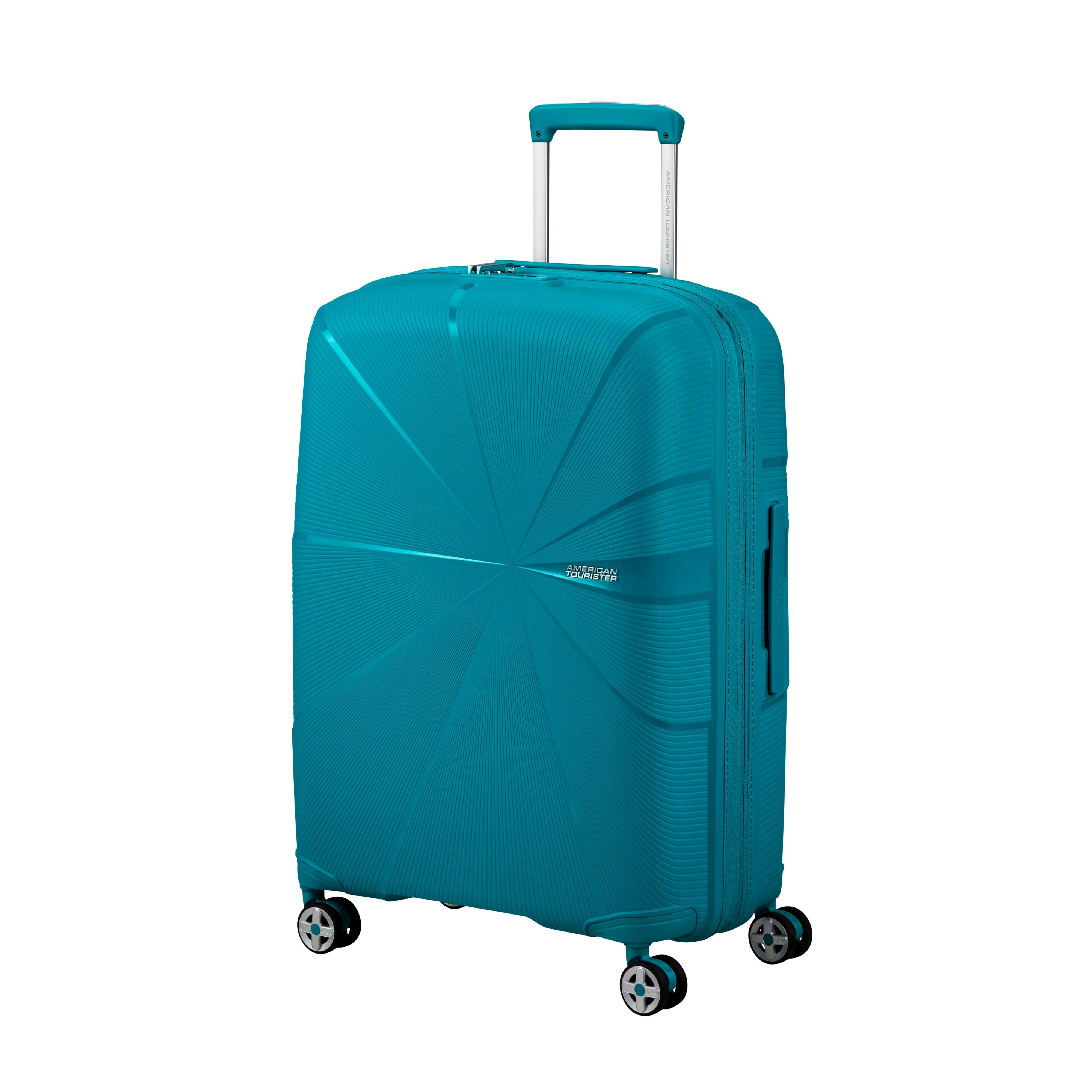 American Tourister StarVibe 3-Piece Expandable Spinner Luggage Set - Lightweight Suitcase for Travel, Business Trips & Family Vacations | Durable Hardshell Luggage with 360° Wheels