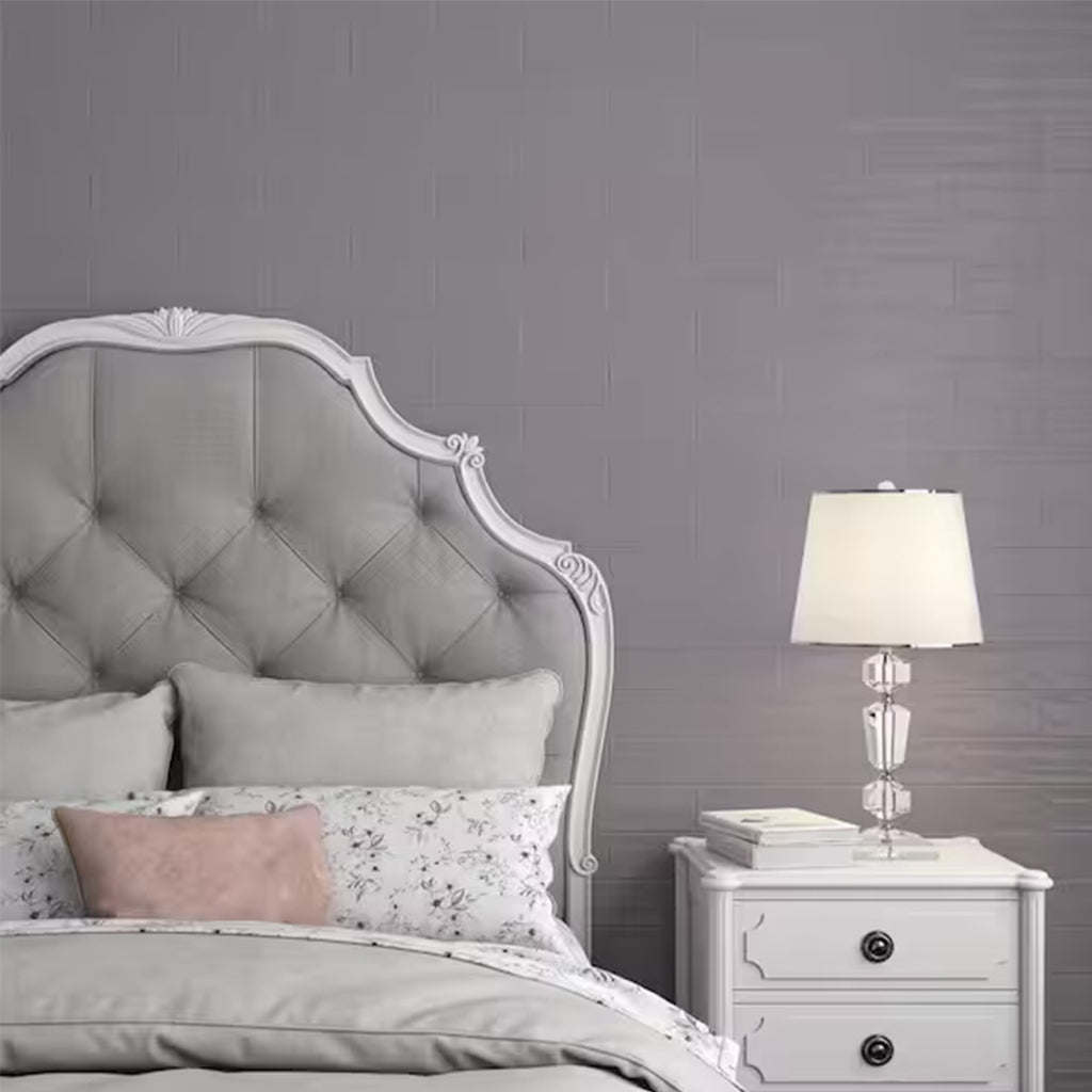 Flow Lavender Rectangular Ceramic Wall Tile - 3x12 Inch Grey Subway Tile - 0.25 SqFt per Piece (50 Pieces/Box Covers 12.64 SqFt) - Bathroom Backsplash, Kitchen Wall Decor, Shower Surround