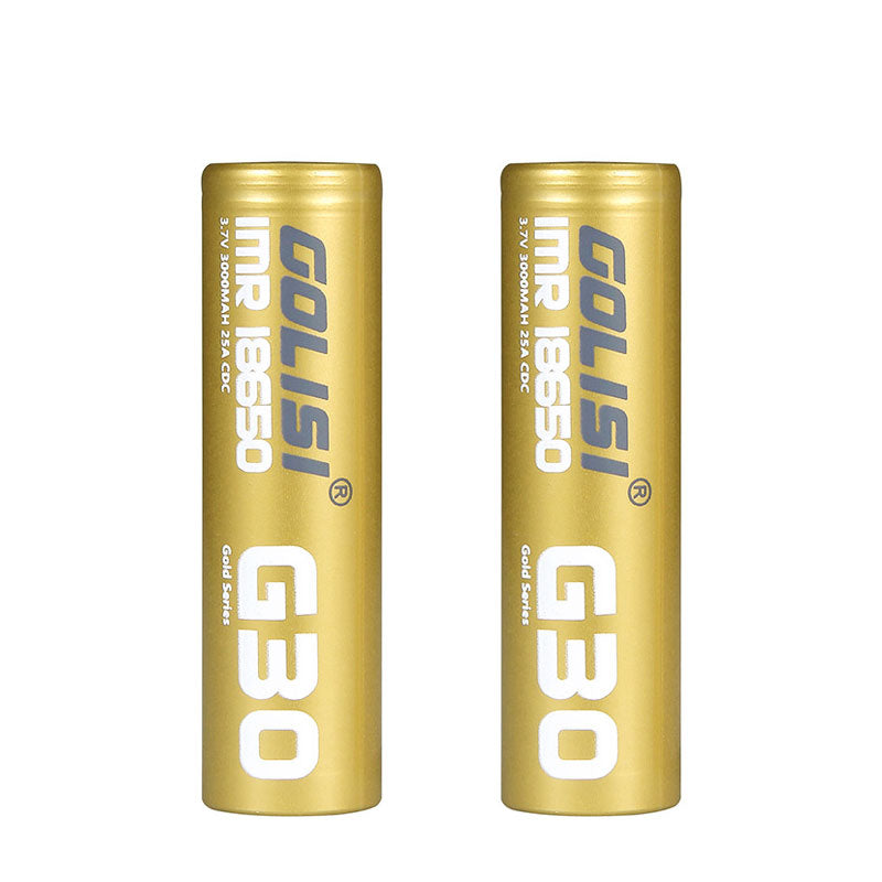 Golisi 18650 Rechargeable Batteries - S30 / S26 / G30 / G25 / L35 (2-Pack) - High Capacity Lithium-Ion Battery for Flashlights, Vape Mods & Power Tools