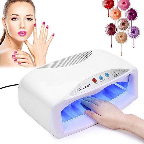 Professional 54W LED UV Nail Lamp with Sensor - 6 x 9W Bulbs & Timer for Fast Curing Gel Polish - Perfect for Home Manicures & Salon Nail Art