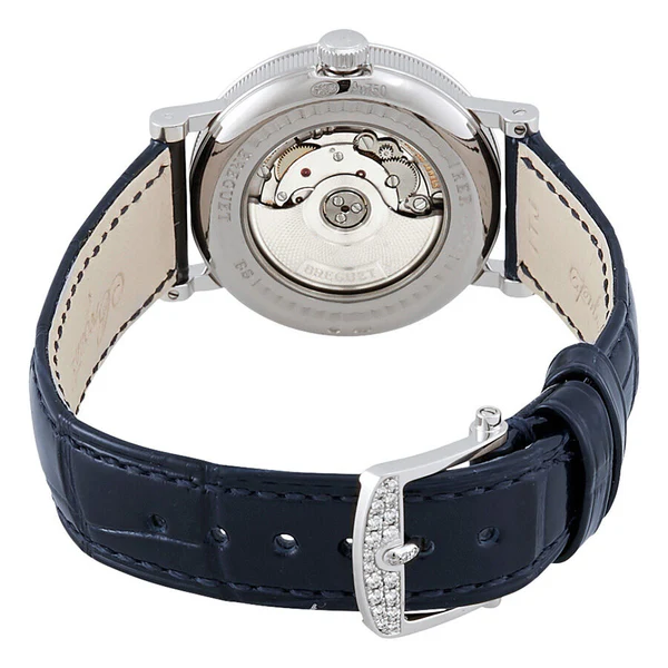 Breguet Classique Moon Phase 18K White Gold Diamond Ladies Watch - Luxury Women's Timepiece for Formal Events & Special Occasions