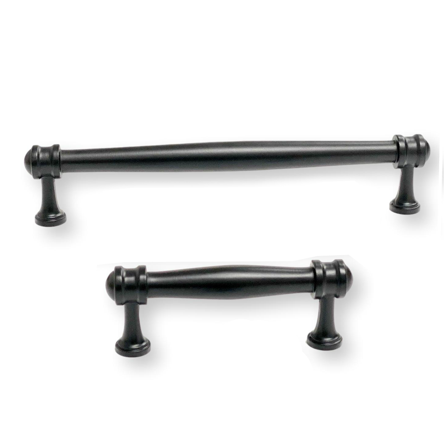Matte Black Cabinet Drawer Pulls - Modern Matte Black Hardware for Kitchen & Bathroom Cabinets - Perfect for Home Renovation & DIY Projects