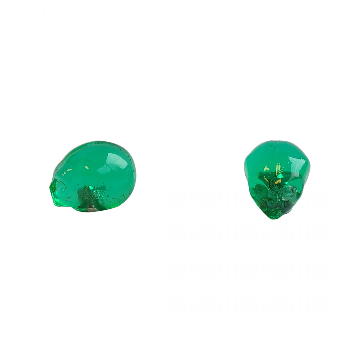 Alien Head Green SV E.T. Valve Stem Caps - Custom Car Tire Valve Caps for Cars, Trucks & Motorcycles - Unique Alien-Themed Accessories for Auto Enthusiasts & Sci-Fi Fans
