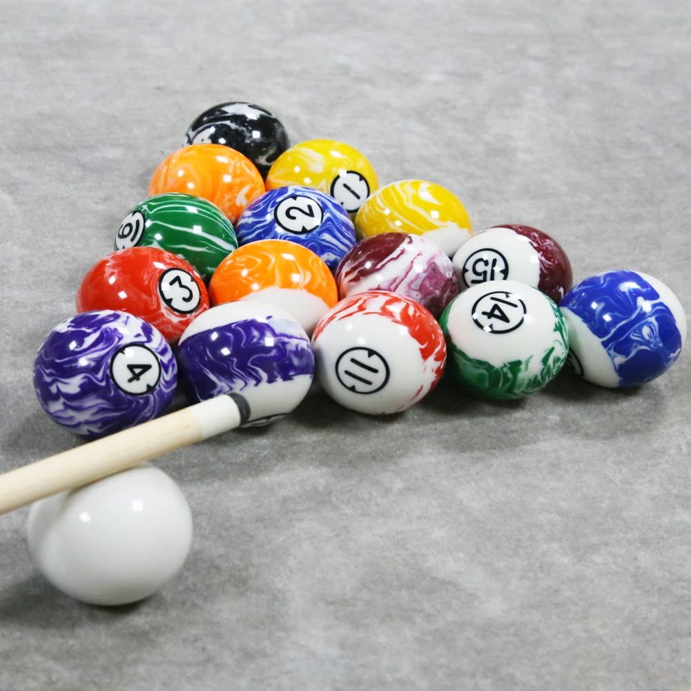 Professional 2-1/4 Inch Billiard Ball Set - 16 Pool Balls for Tournament & Home Game Tables | Perfect for 8-Ball, 9-Ball & Snooker