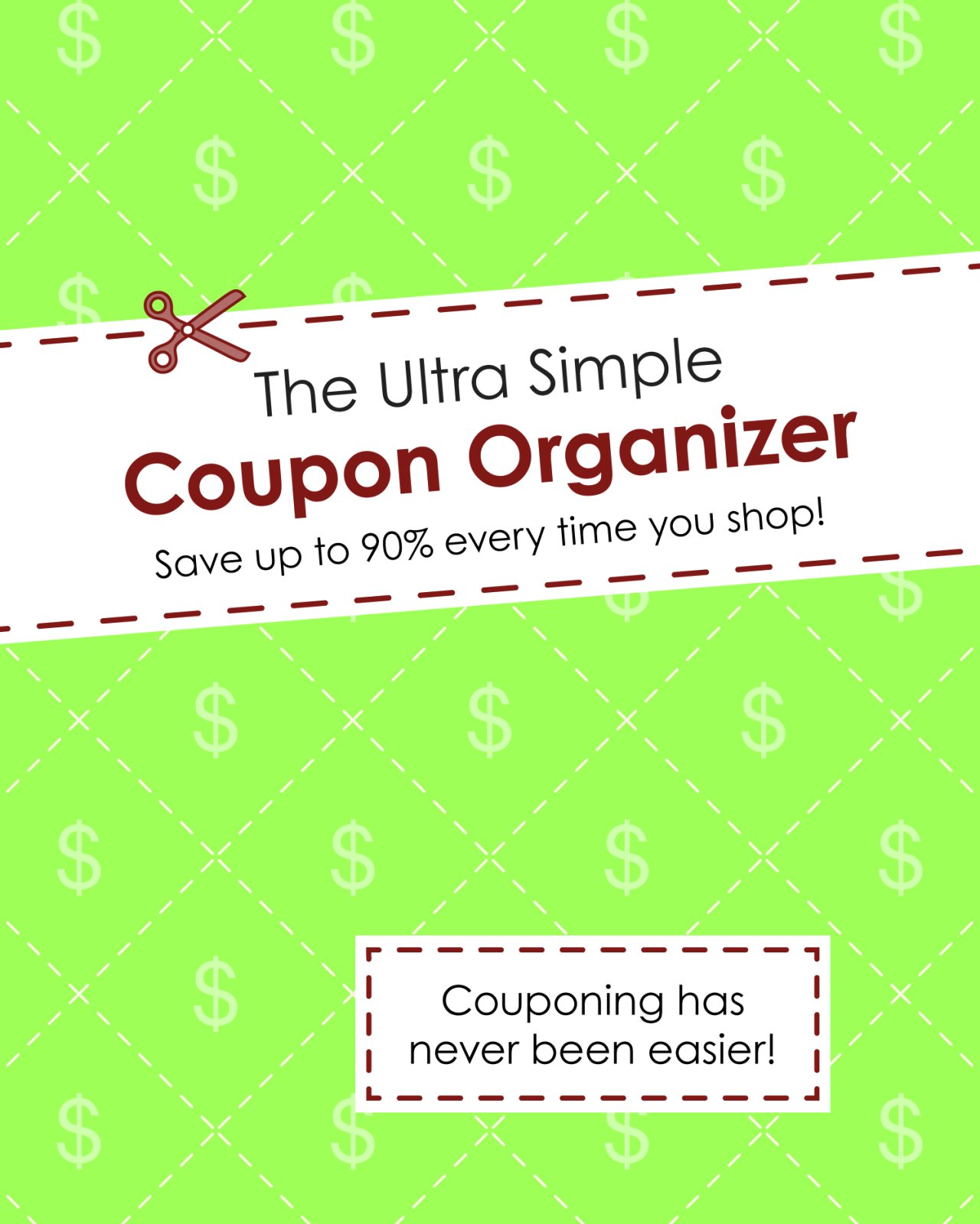 Ultra Simple Coupon Organizer - Compact & Durable Wallet for Grocery Shopping, Retail Discounts & Money Saving | Perfect for Coupon Clipping, Shopping Trips & Budget Planning