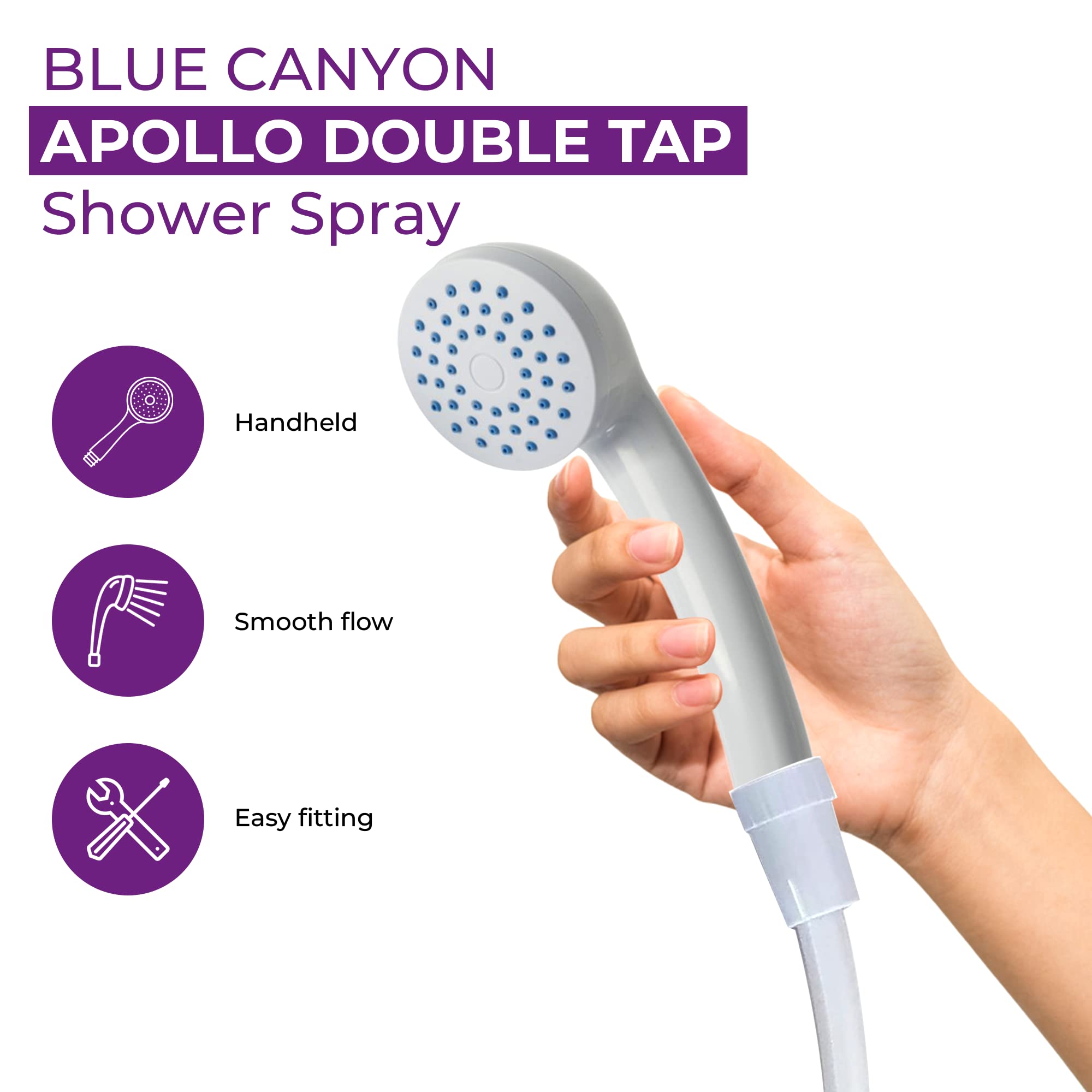 Apollo Shower Spray - Stain & Soap Scum Remover for Bathroom Cleaning - White Bathroom Cleaner for Tiles, Glass & Fixtures - Perfect for Daily Shower Maintenance & Deep Cleaning