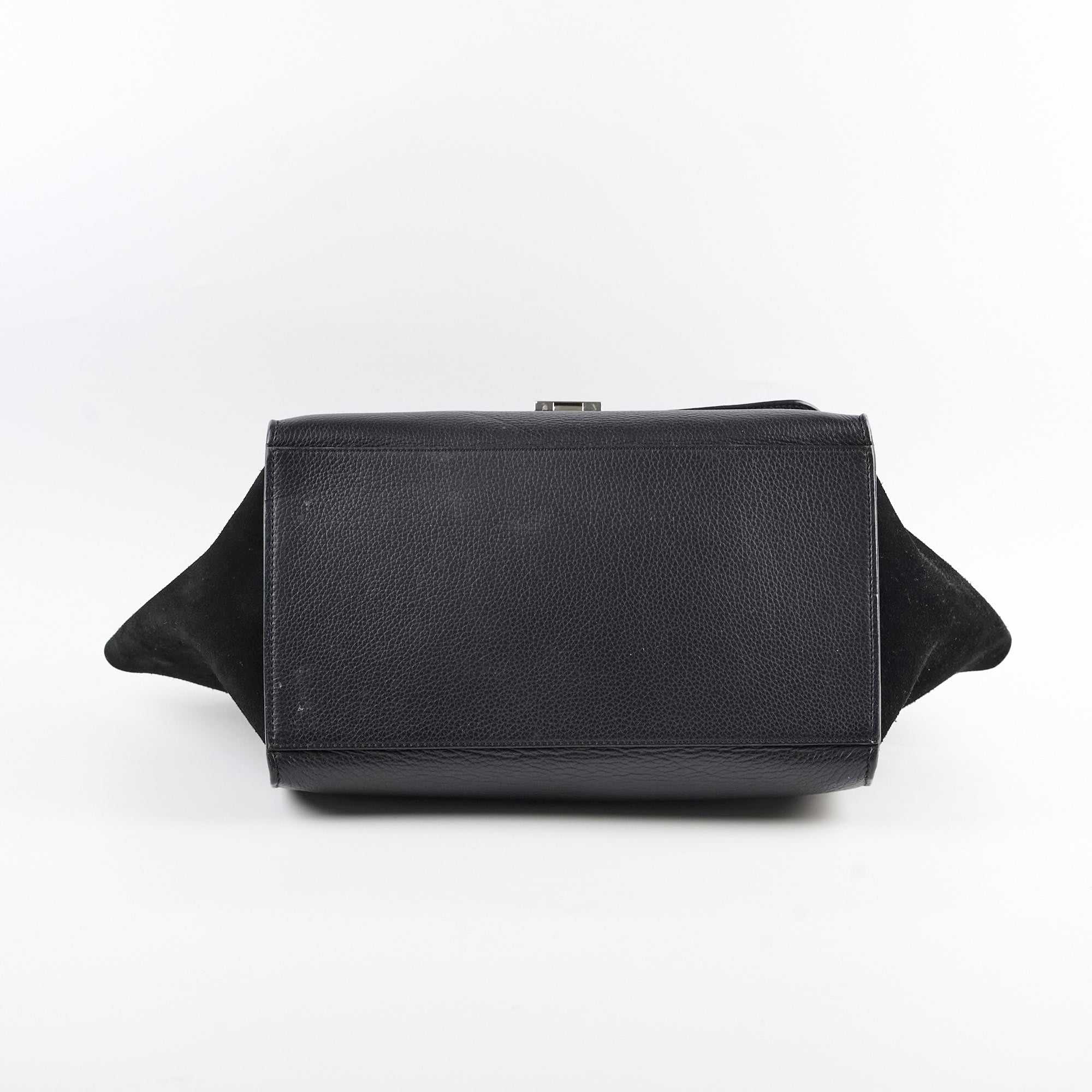 Celine Trapeze Medium Black Leather Handbag - Luxury Designer Shoulder Bag for Women | Perfect for Work, Travel & Evening Events
