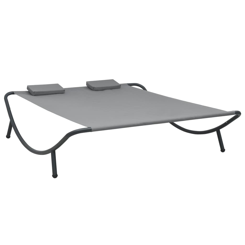 Outdoor Patio Lounge Bed with Durable Fabric - Anthracite Grey for Backyard, Poolside, or Garden Relaxation