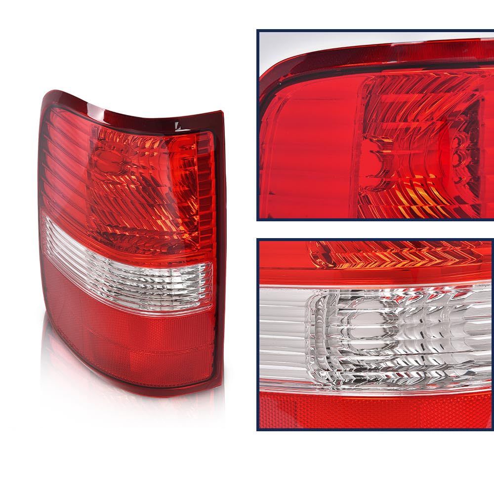 PIT66 LED Tail Lights Compatible with Ford F150 2004-2006 - Red Rear Brake Lamps Pair (Driver & Passenger Side) - Durable Replacement for Improved Visibility & Safety at Night Driving
