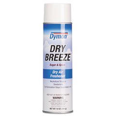 Dry Breeze Aerosol Air Freshener - Sugar & Spice Scent, 10 Oz (Pack of 12) | Long-Lasting Fragrance for Home, Office, Car & Bathroom | Eliminates Odors & Freshens Air Instantly