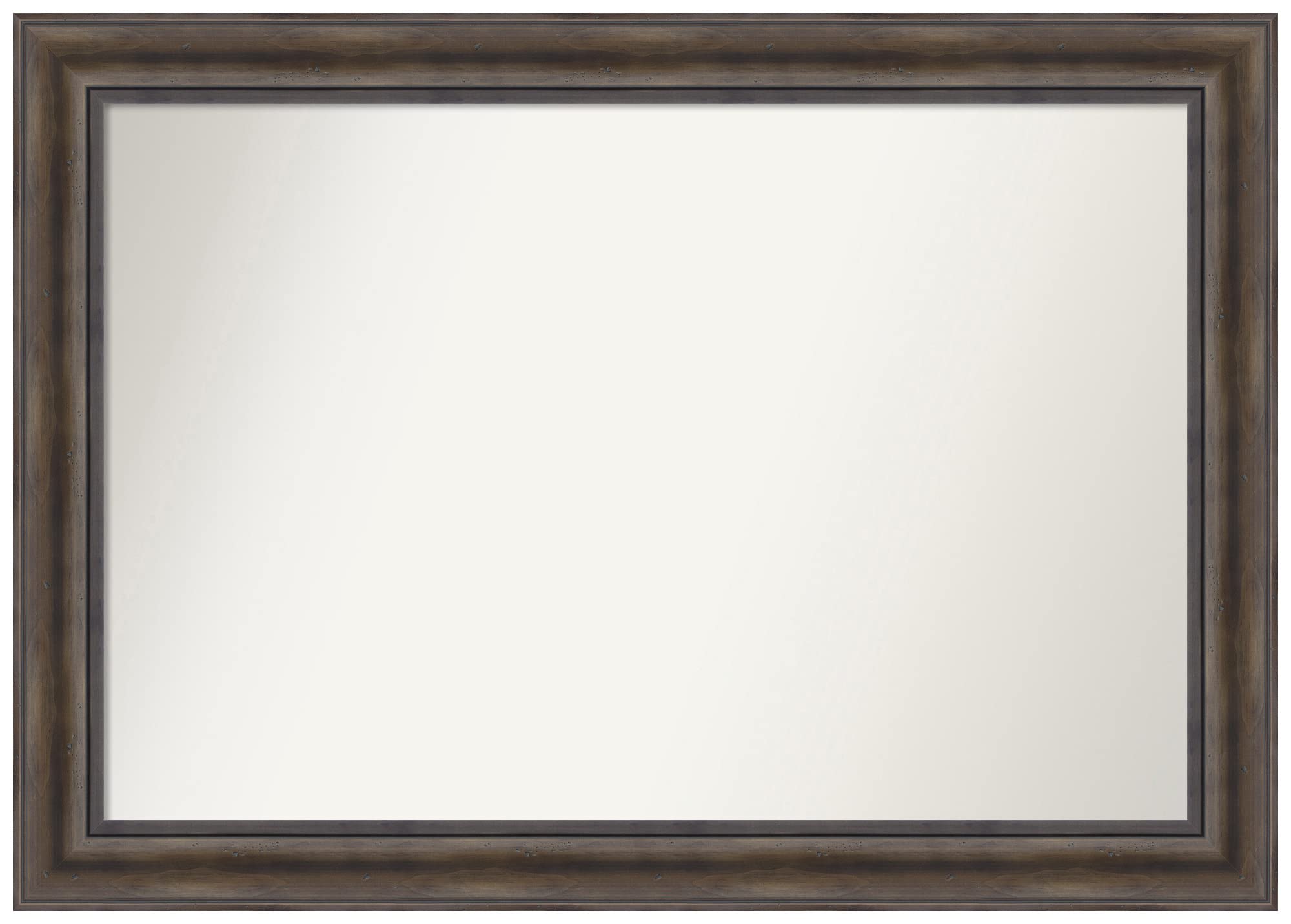Amanti Art 30x42 Inch Rustic Pine Brown Rectangle Wall Mirror with Wood Frame - Large Farmhouse Bathroom & Living Room Decor - Horizontal or Vertical Hanging - Perfect for Entryway, Bedroom, and Hallway Décor
