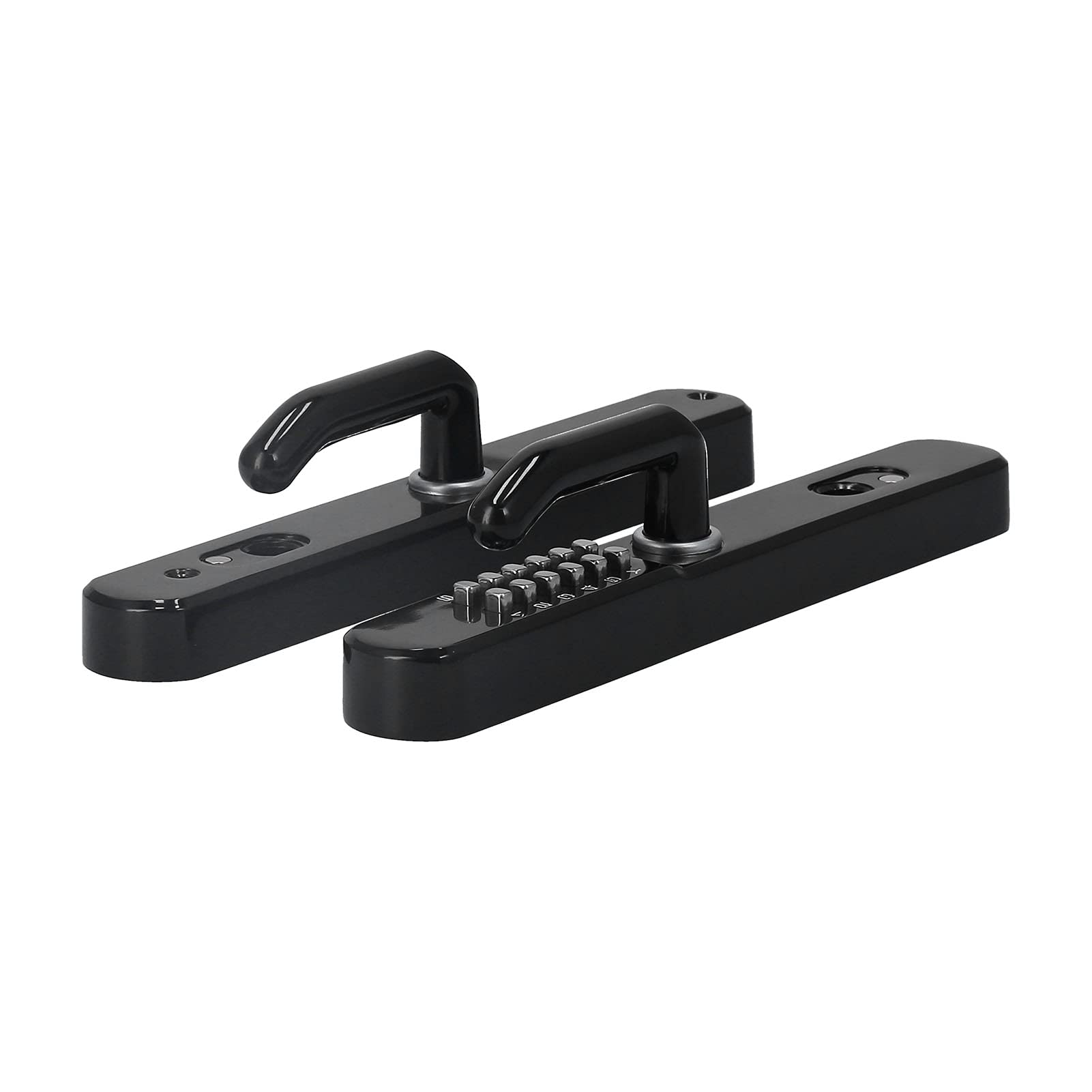 Smart Keyless Entry Door Lock - Outdoor Sunproof Villa Security Lock with Key, Broken Bridge Aluminum & Wrought Iron Design for Home, Courtyard (Black) | Compatible with Smart Doorbell Systems | Perfect for Vacation Homes, Rental Properties & High-Security Areas