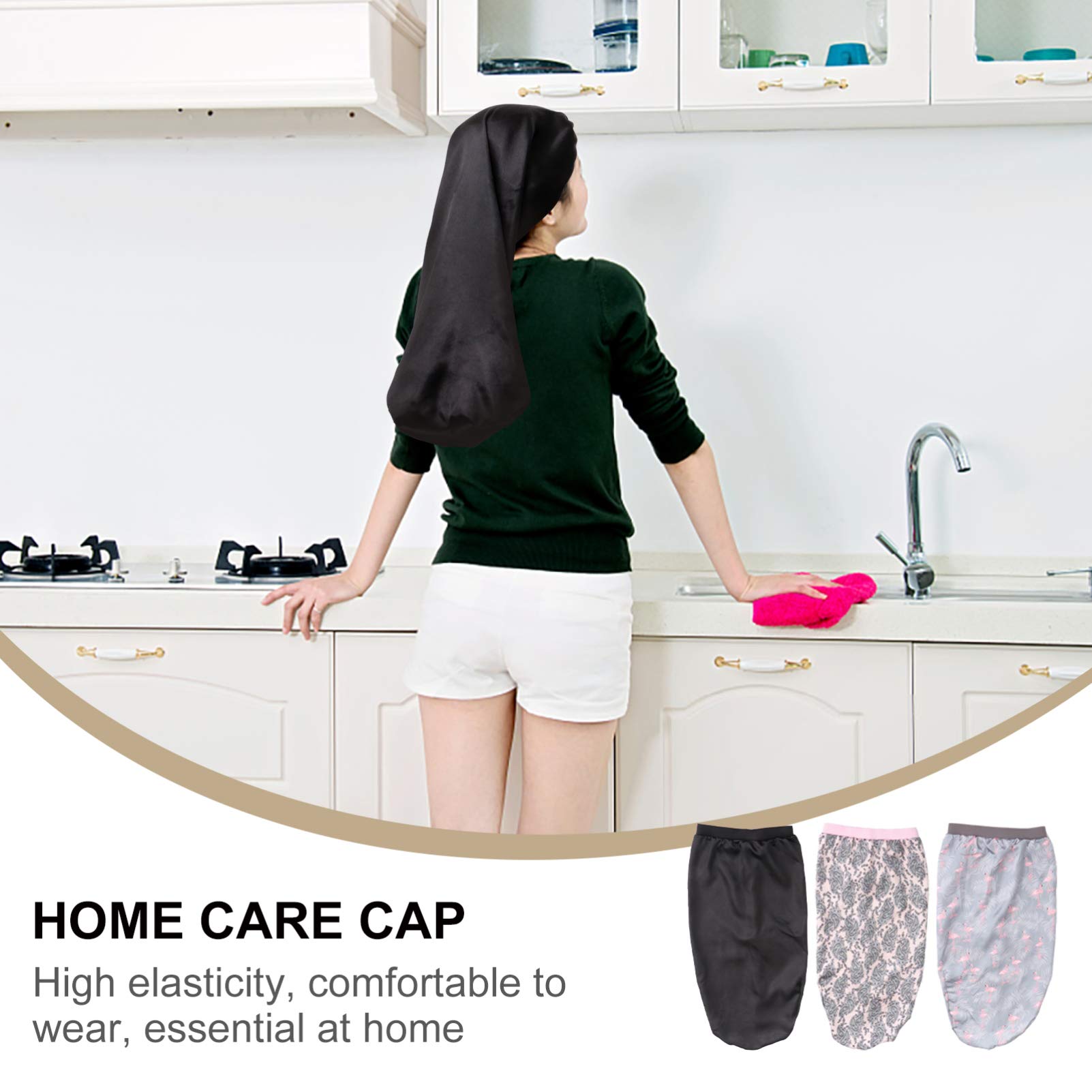 Beaupretty 3-Pack Soft Cotton Hair Care Bandana & Sleep Cap for Women - Adjustable Headwrap Turban for Sleeping, Shower, Spa & Home Use