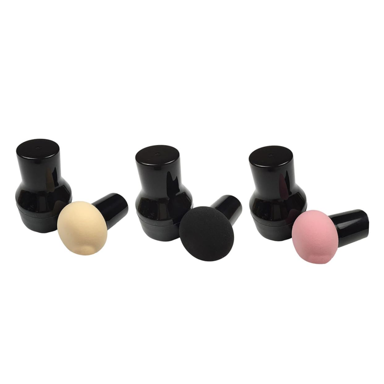 Beatifufu 6-Piece Non-Latex Makeup Powder Puffs - Soft Dry & Wet Foundation Sponge Blenders for Flawless Face Makeup Application | Perfect for Daily Beauty Routine, Professional Makeup Artists & Travel
