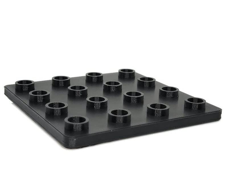 16-Slot Black Marble Display Stand for 5/8