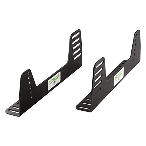 PS90SM-B Black Steel Universal Seat Side Mount Bracket - Heavy Duty for Car, Truck, SUV & Off-Road Vehicles - Perfect for Racing Seats & Aftermarket Installations